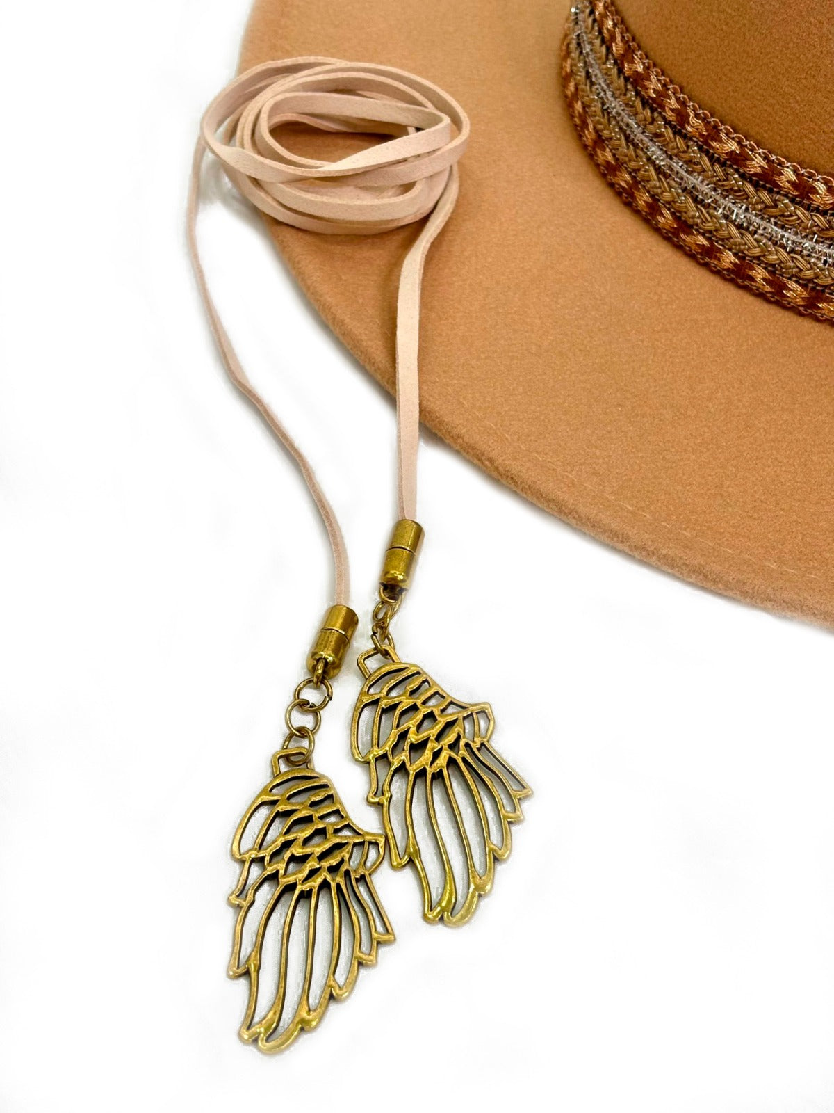 COLLAR ALAS BEIGE CAMALEÓNICA