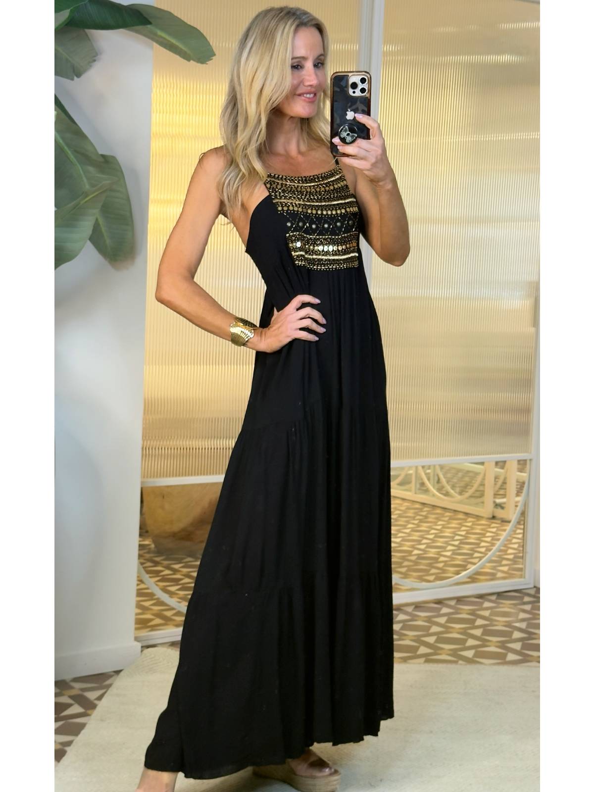 Robe dorée Jimena