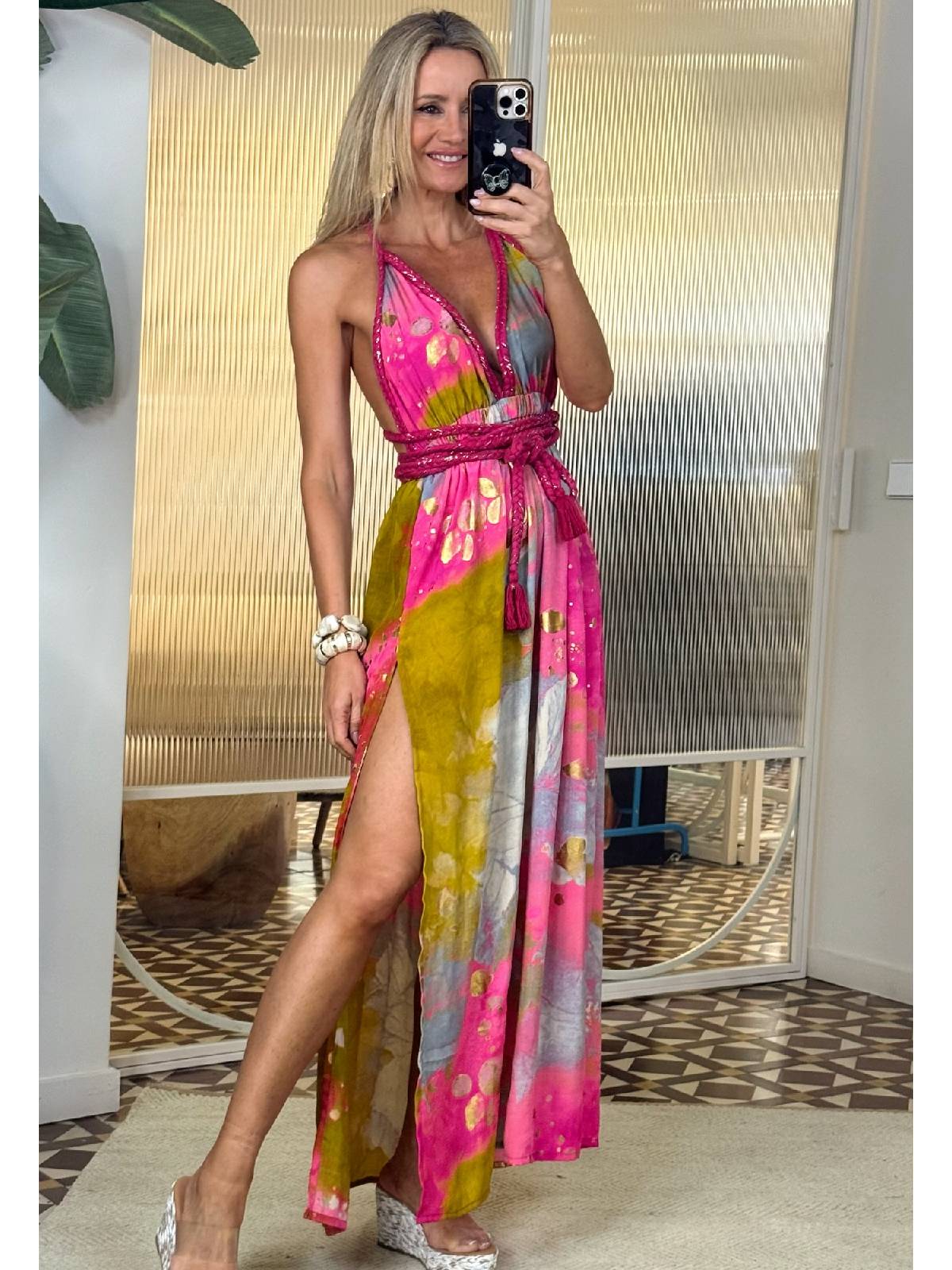 VESTIDO KIORA FUCSIA