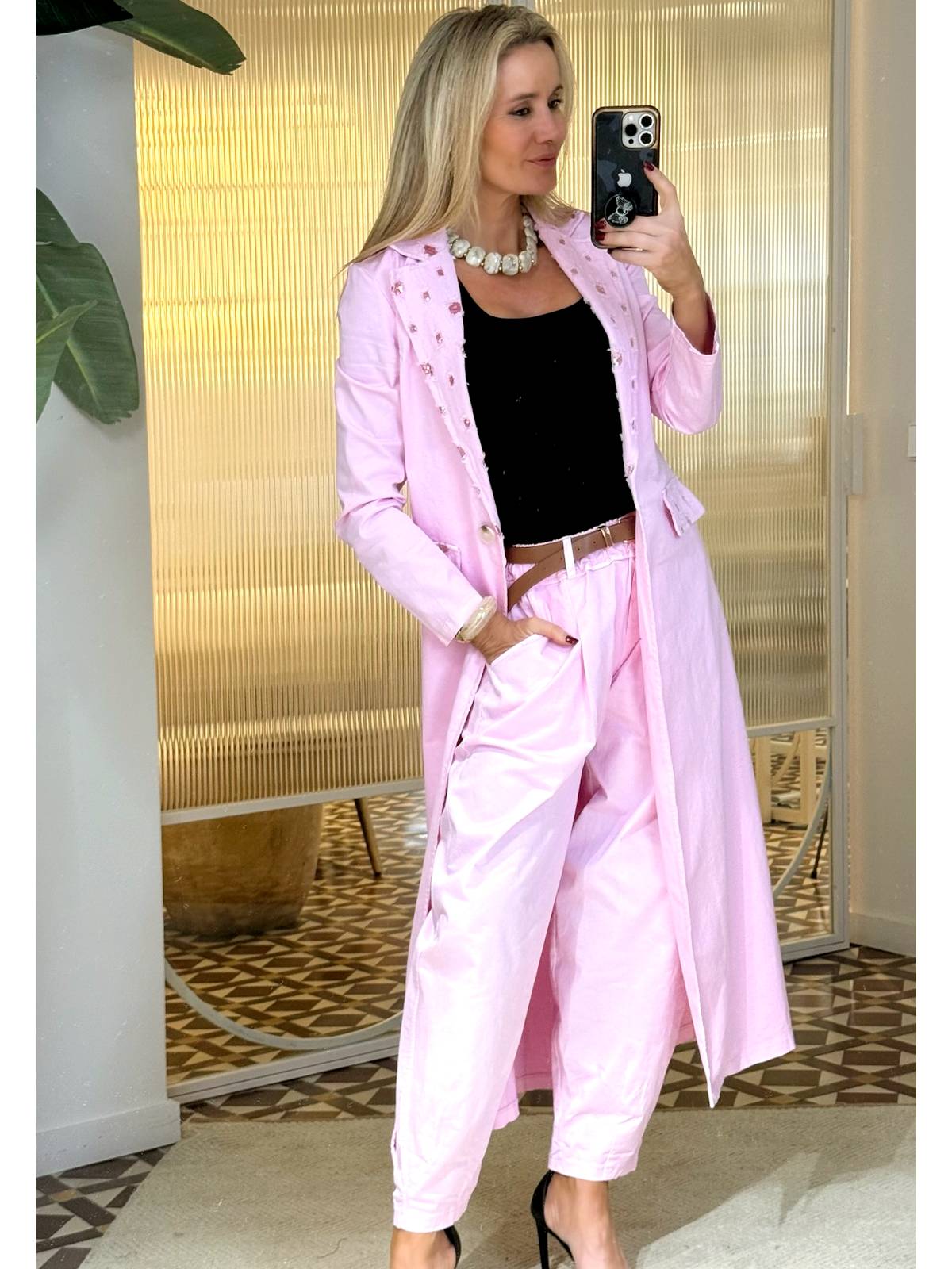 GABARDINA LEVITA ROSA