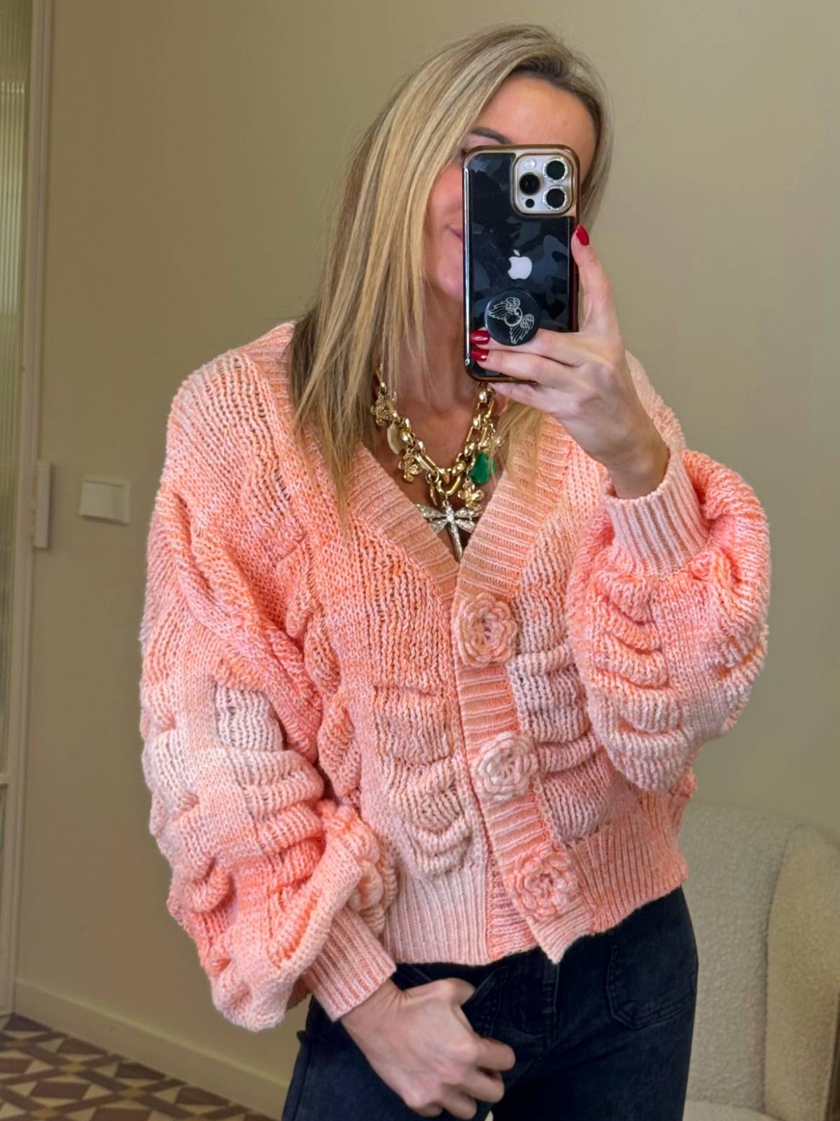 CÁRDIGAN LITELA NARANJA