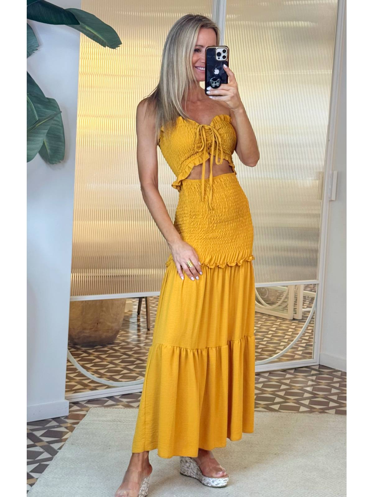 VESTIDO MALZAY MOSTAZA
