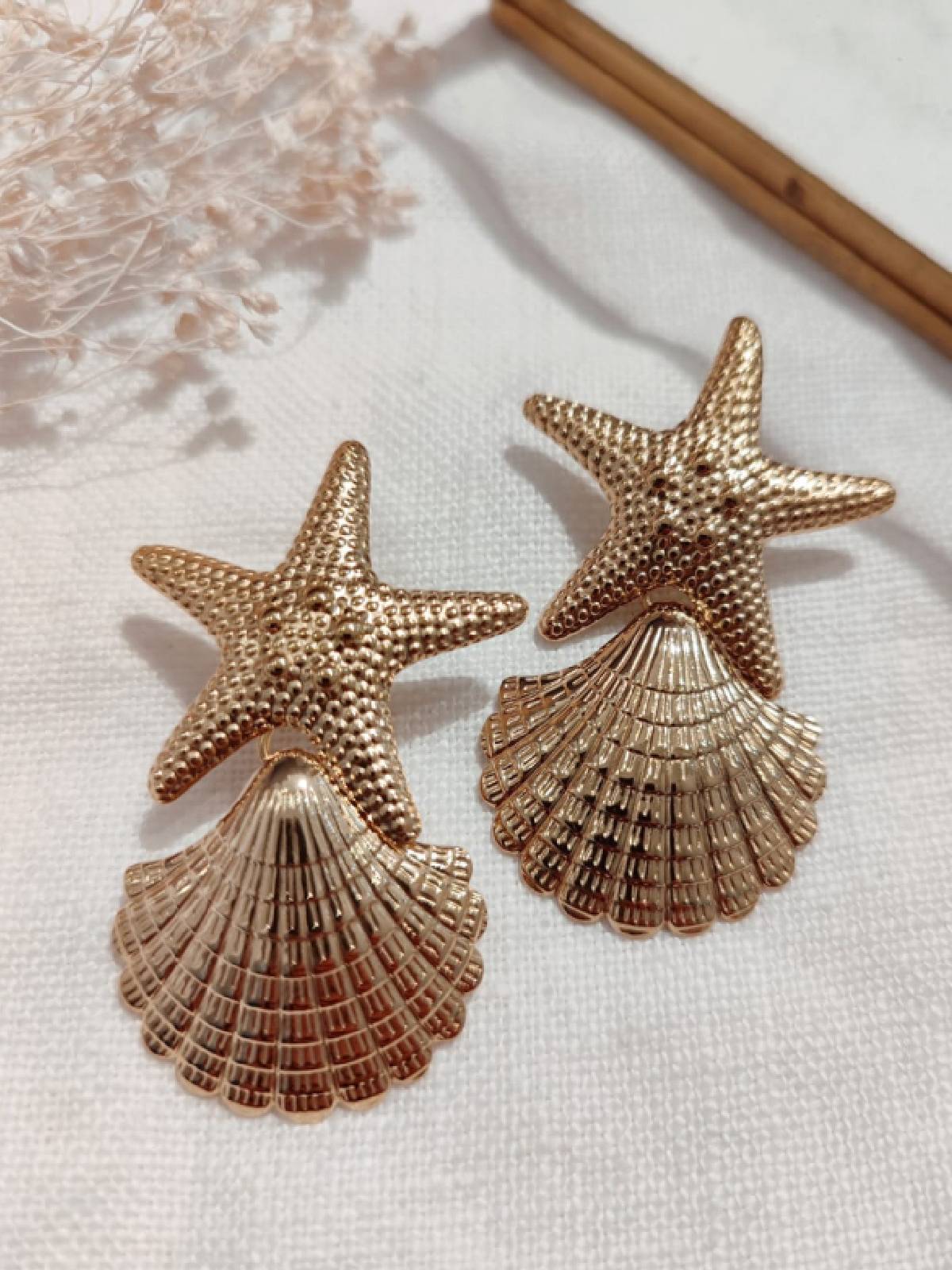 PENDIENTES MAREA DORADO