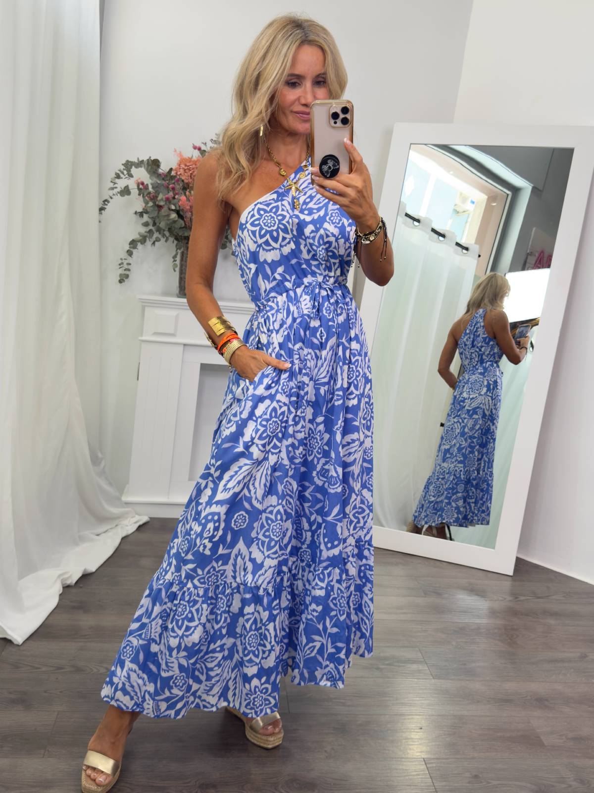VESTIDO MARNY FLORAL AZUL