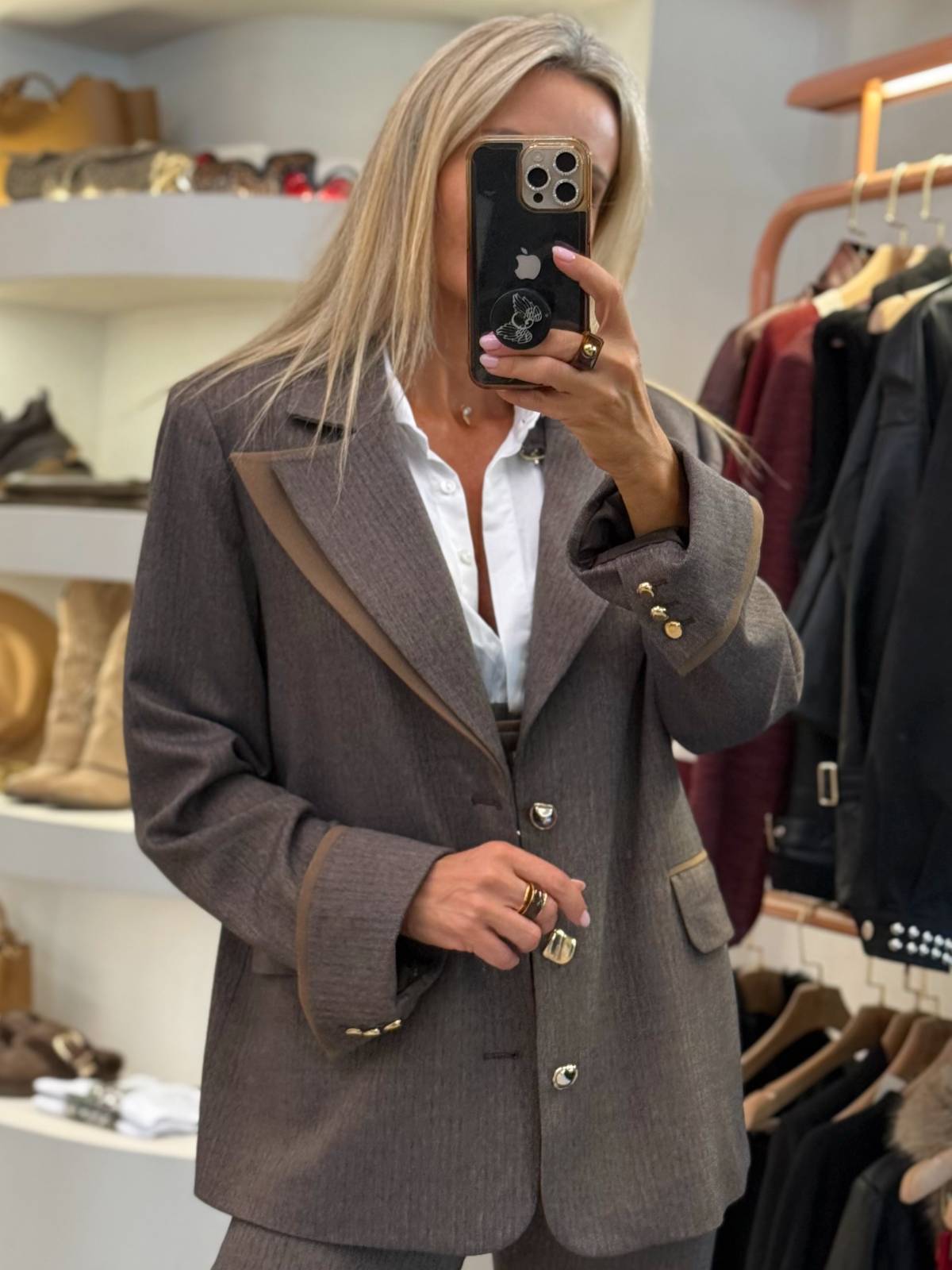 BLAZER MATRIZ MARRON