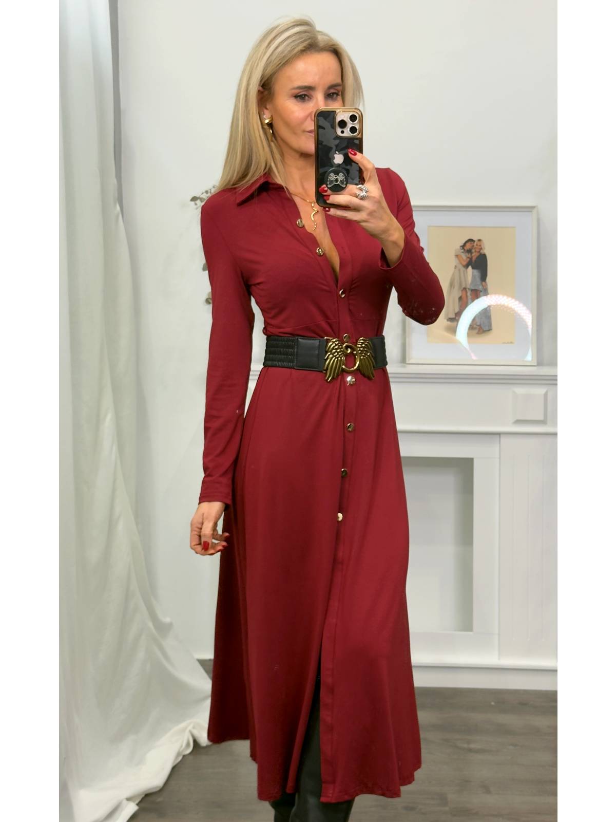 VESTIDO MILEA BURDEOS