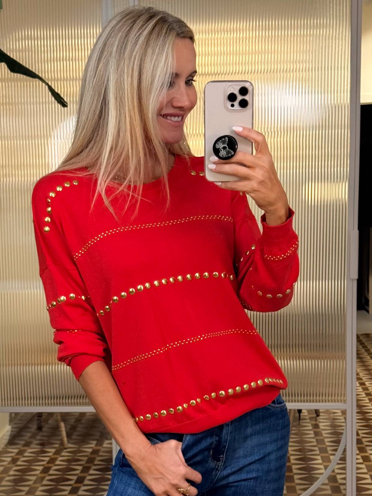 JERSEY MULARE ROJO