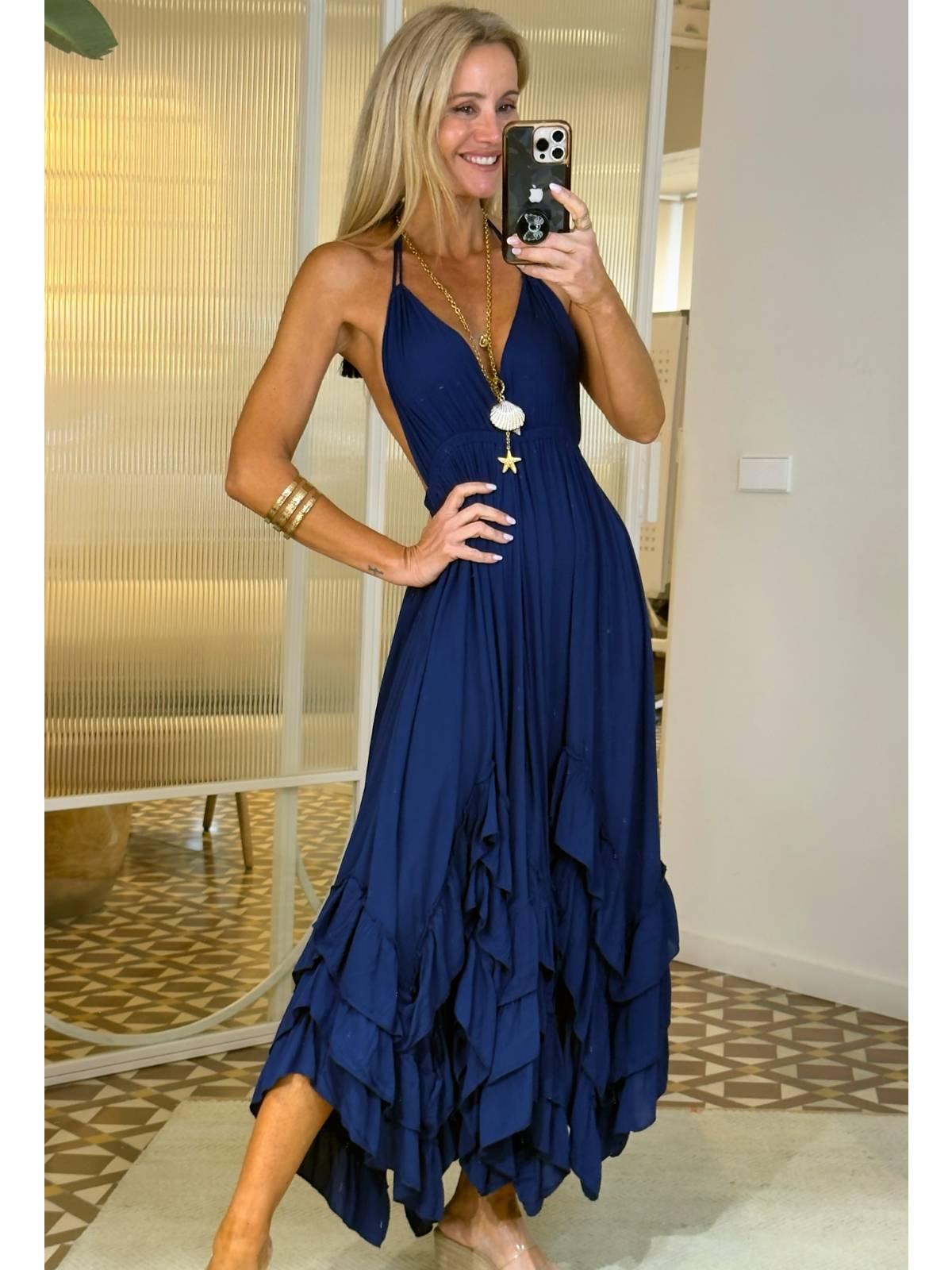 VESTIDO NEA MARINO