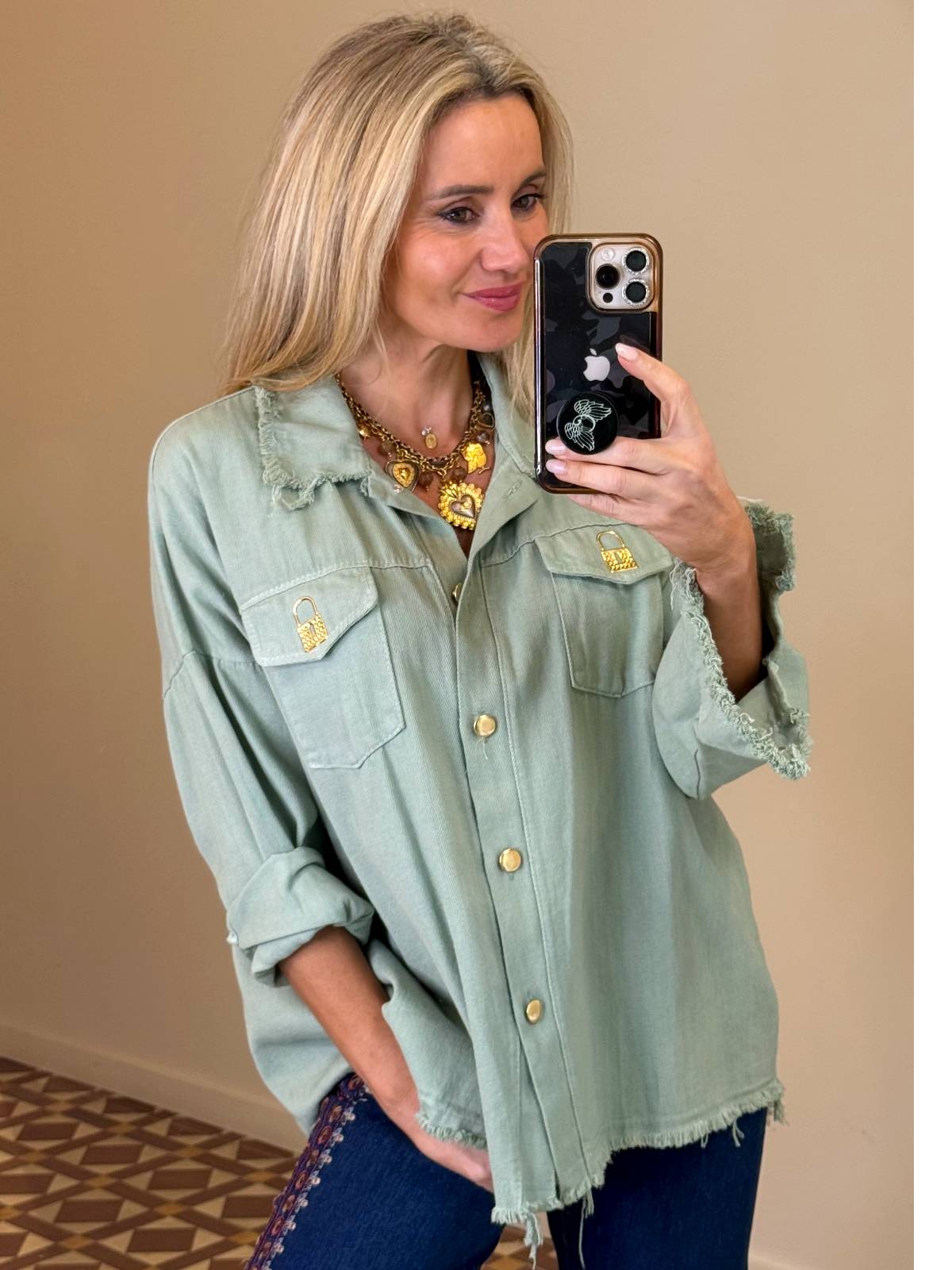 SOBRECAMISA NIGERIA VERDE