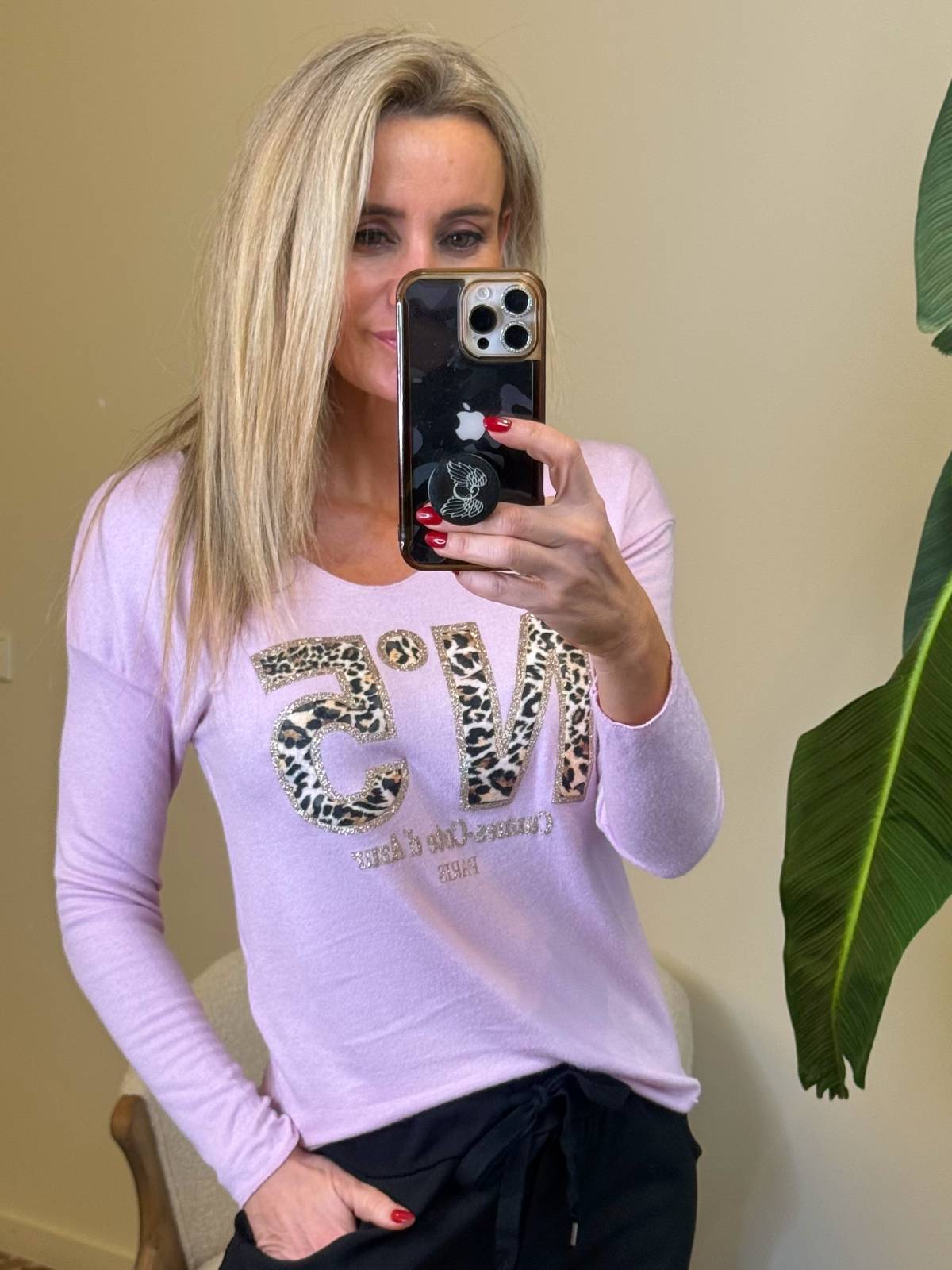 JERSEY NÚMERO 5 ROSA