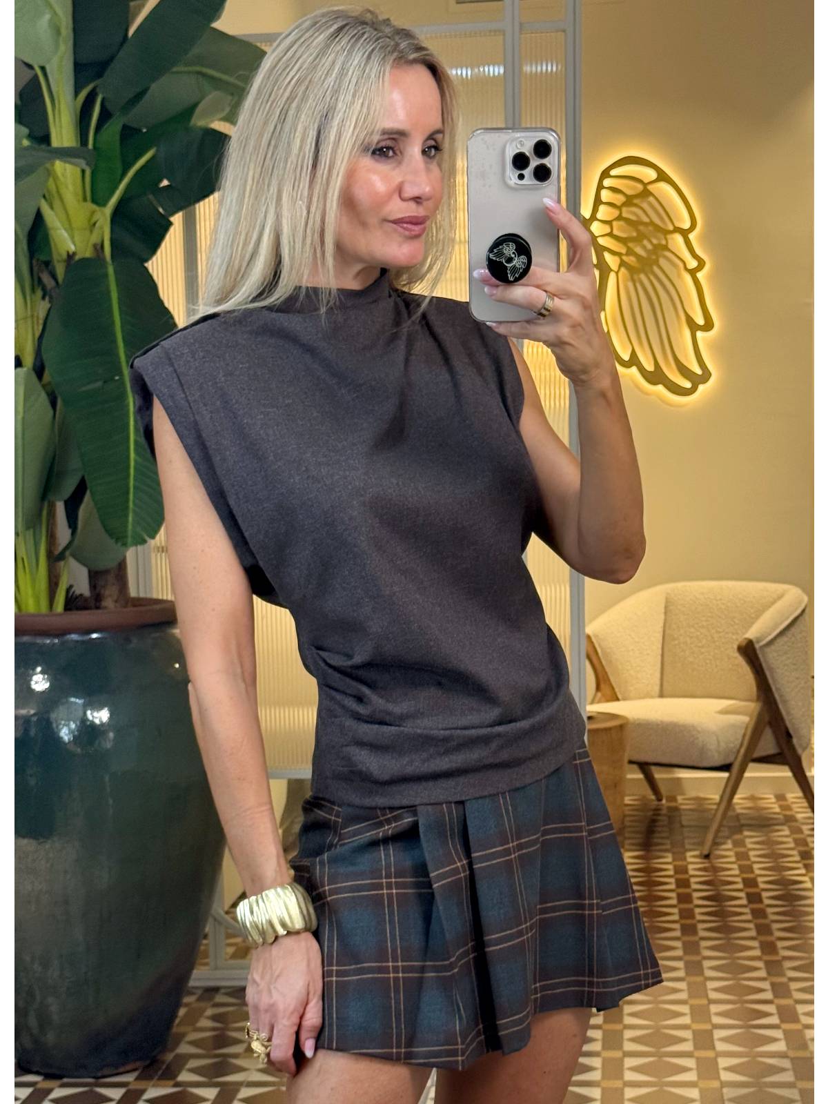 TOP OBARA MARRON