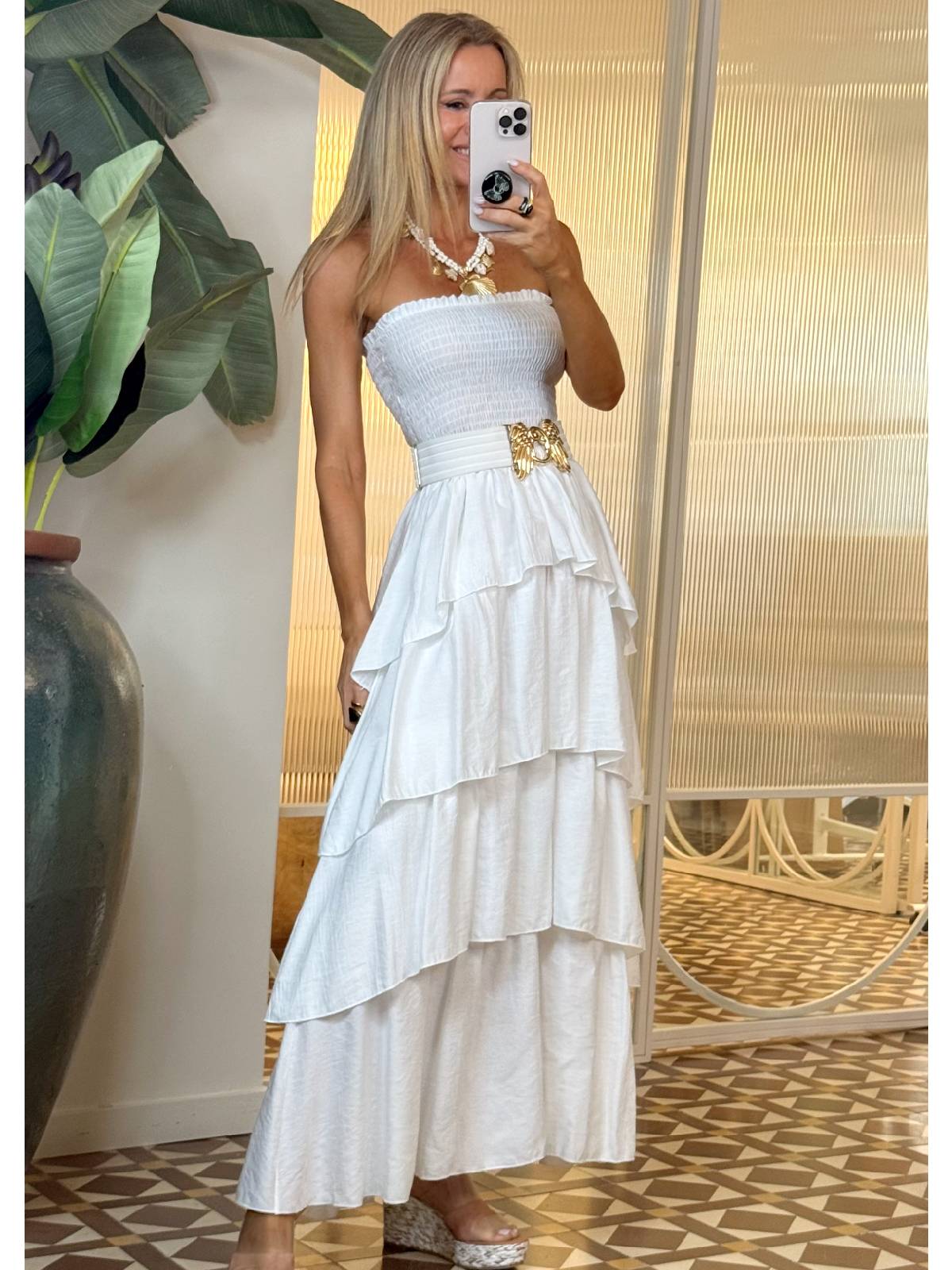 VESTIDO ORDUÑO BEIGE