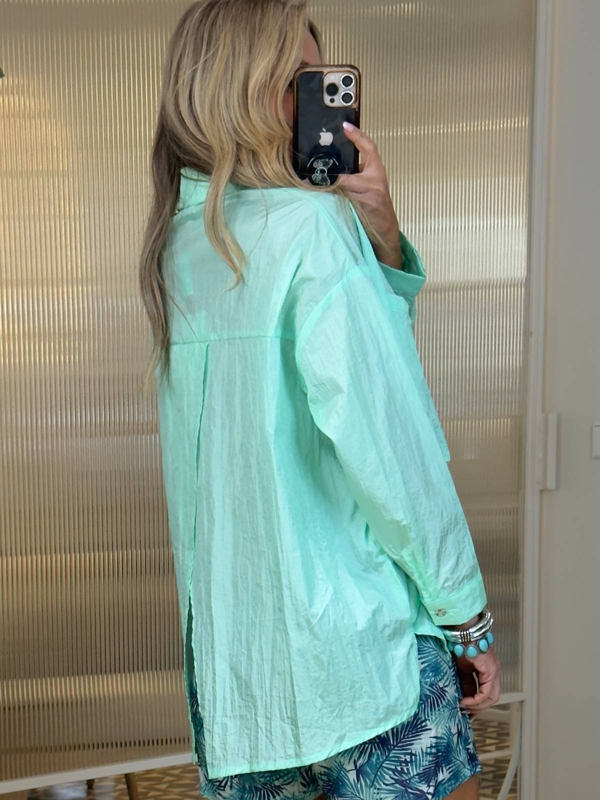 CAMISA OSYR AGUAMARINA
