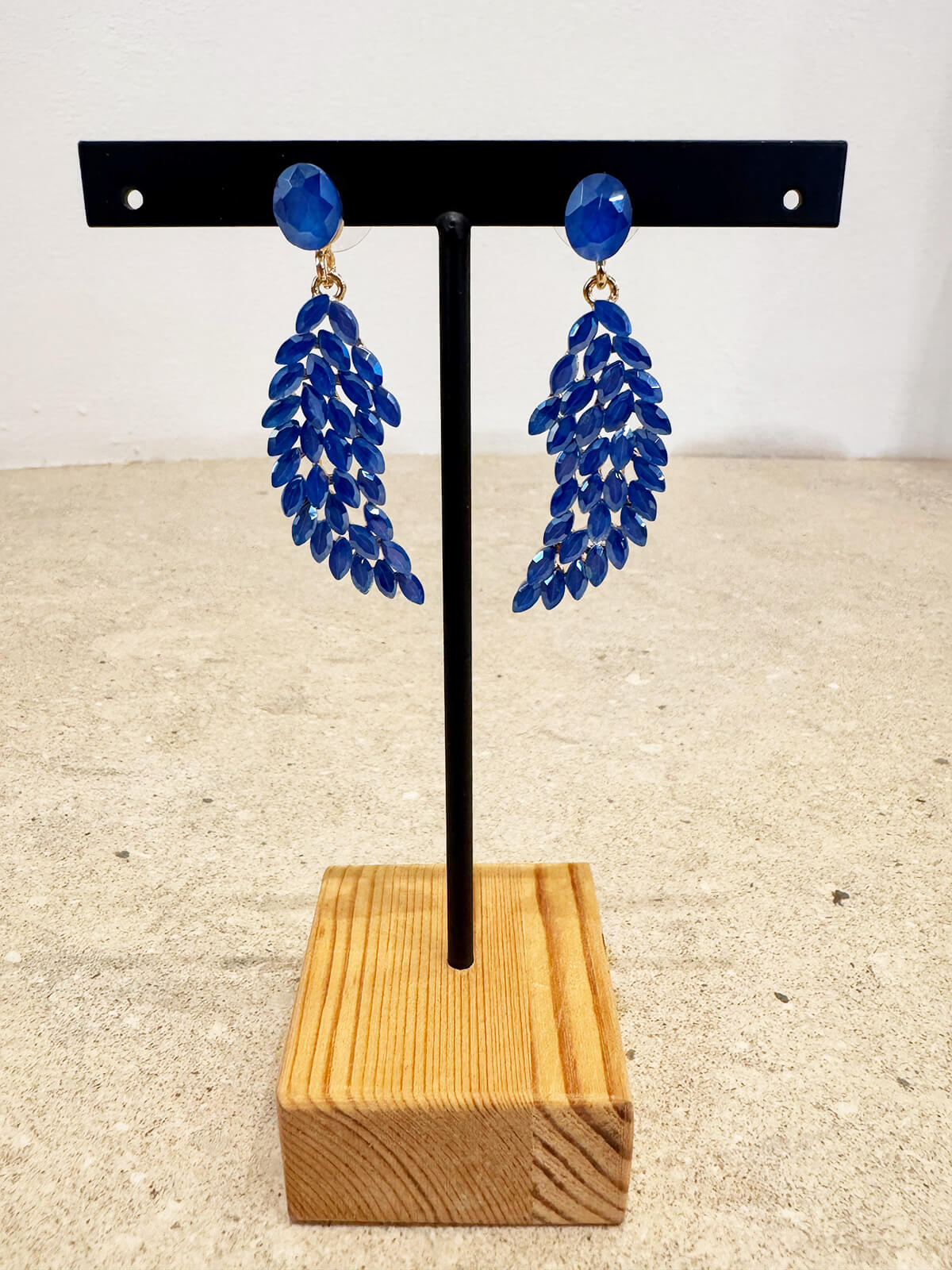 PENDIENTES HOJA CRISTAL A