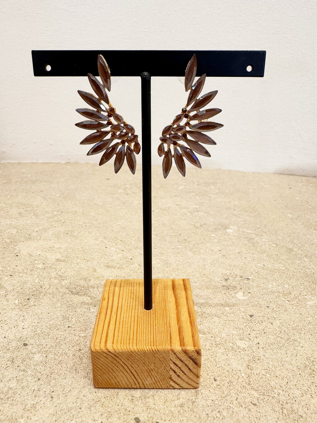 PENDIENTES LULEI MARRON