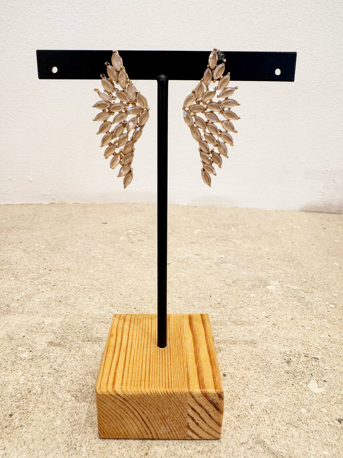 PENDIENTES AMARI BEIGE