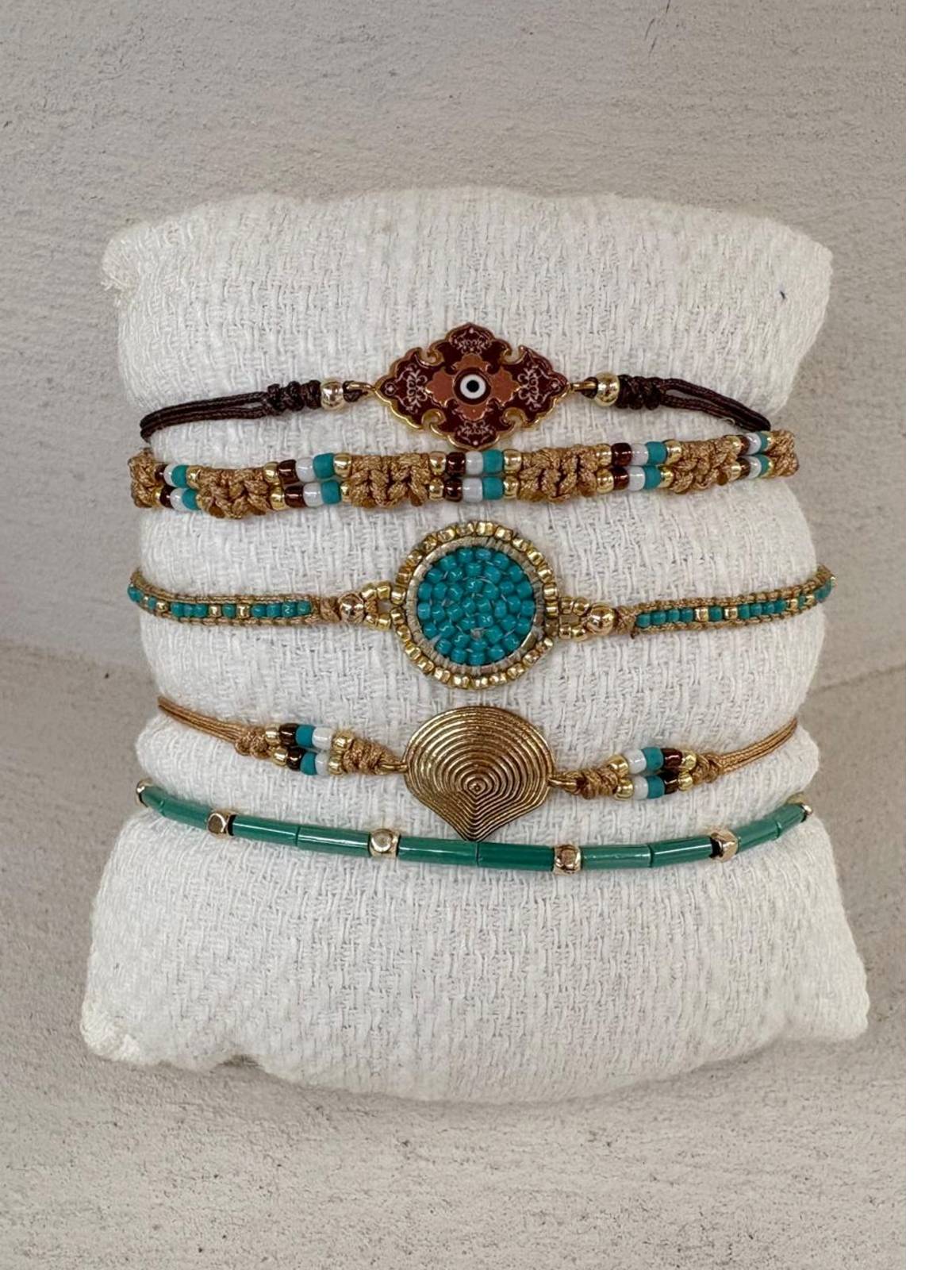 PACOTE DE PULSEIRAS FLOR DO OCEANO