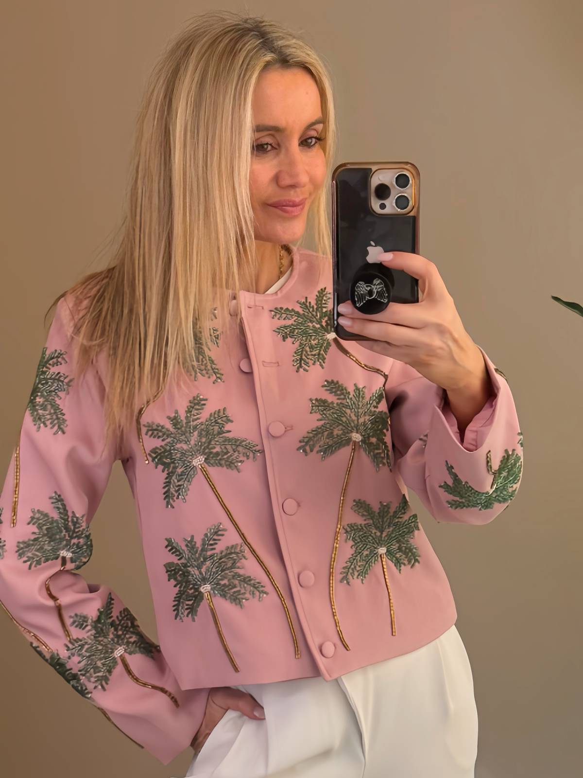 CHAQUETA PALMER ROSA