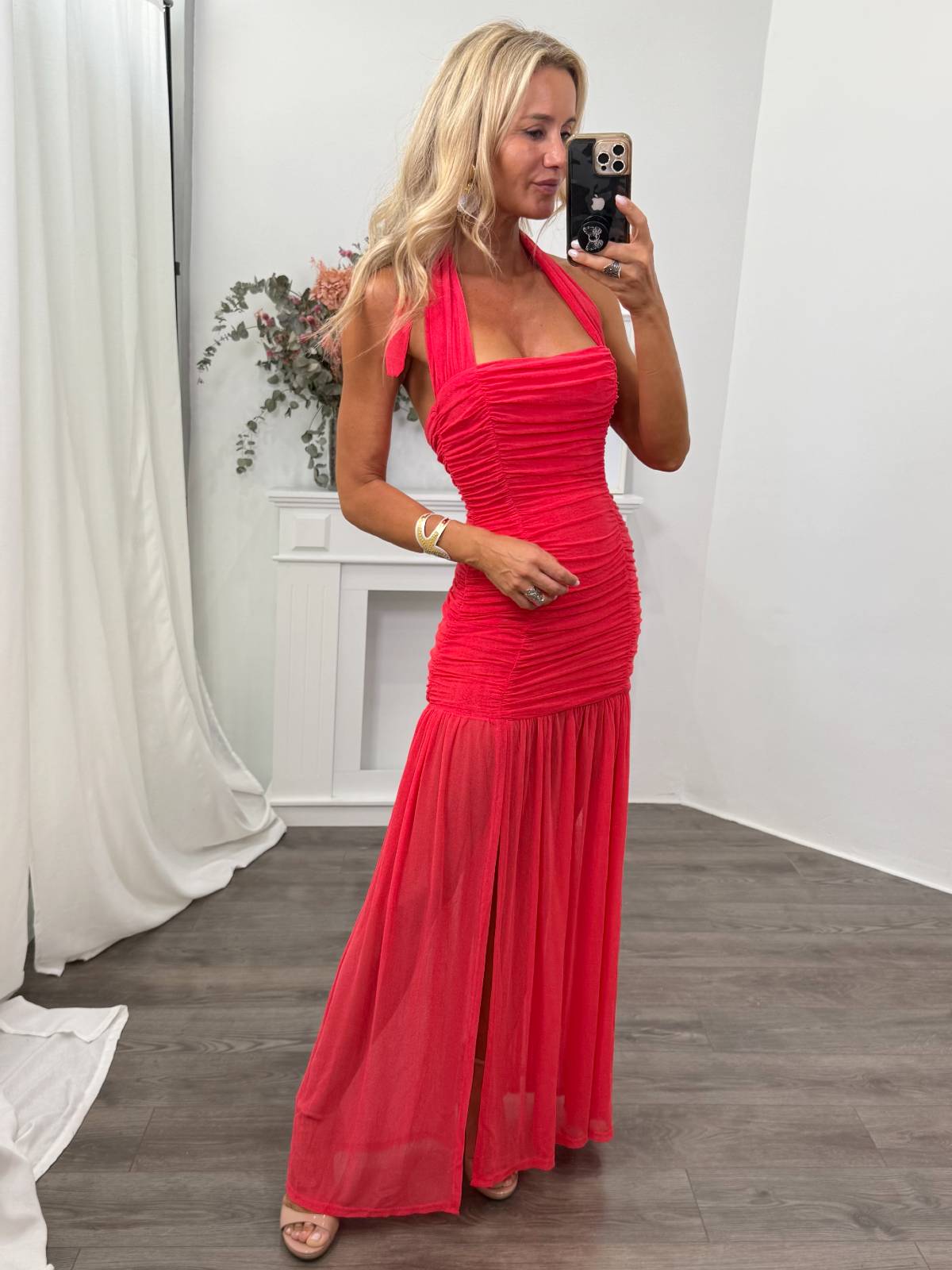 VESTIDO PERFETTI CORAL