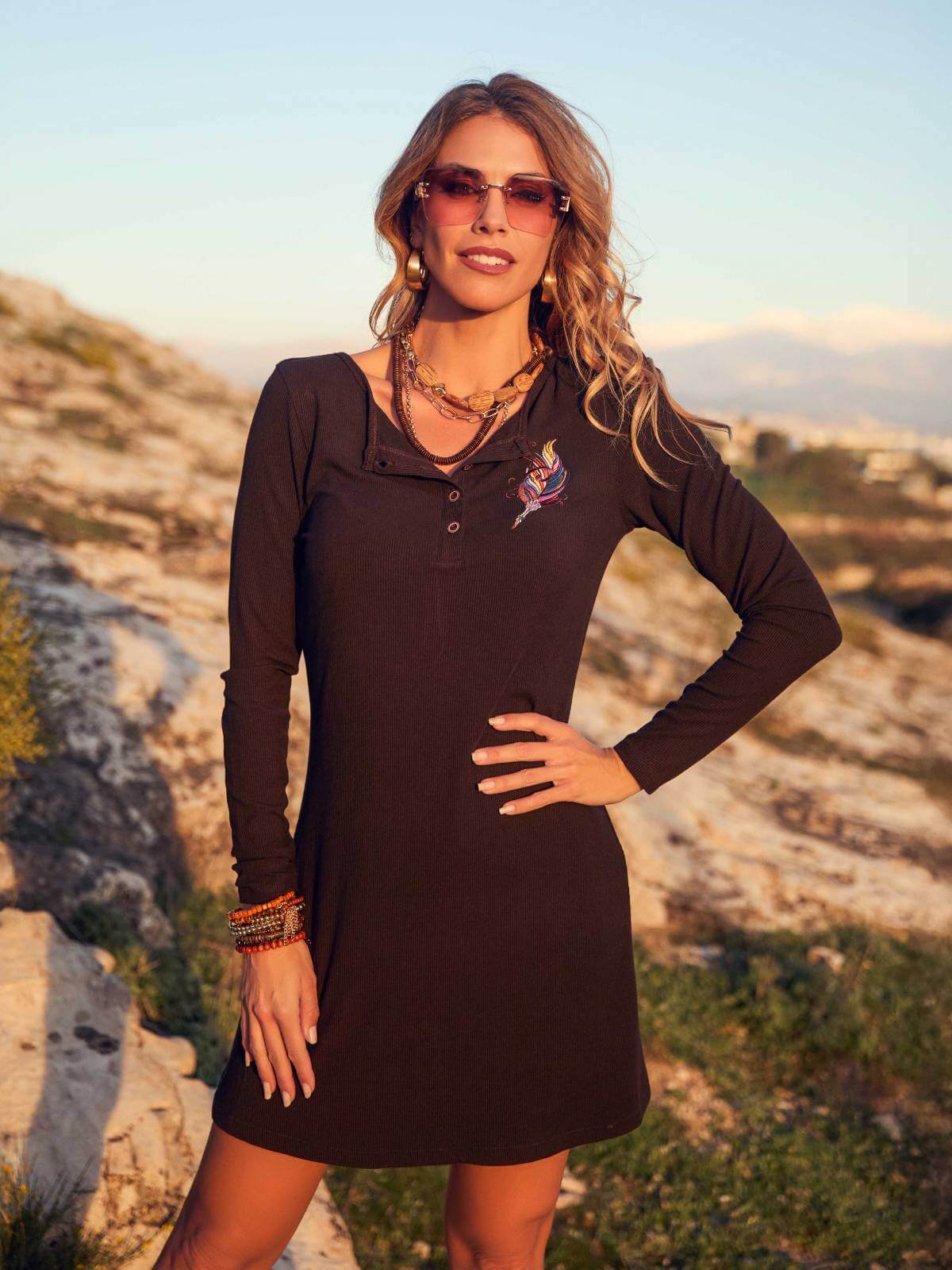 VESTIDO PINE CAMALEÓNICA