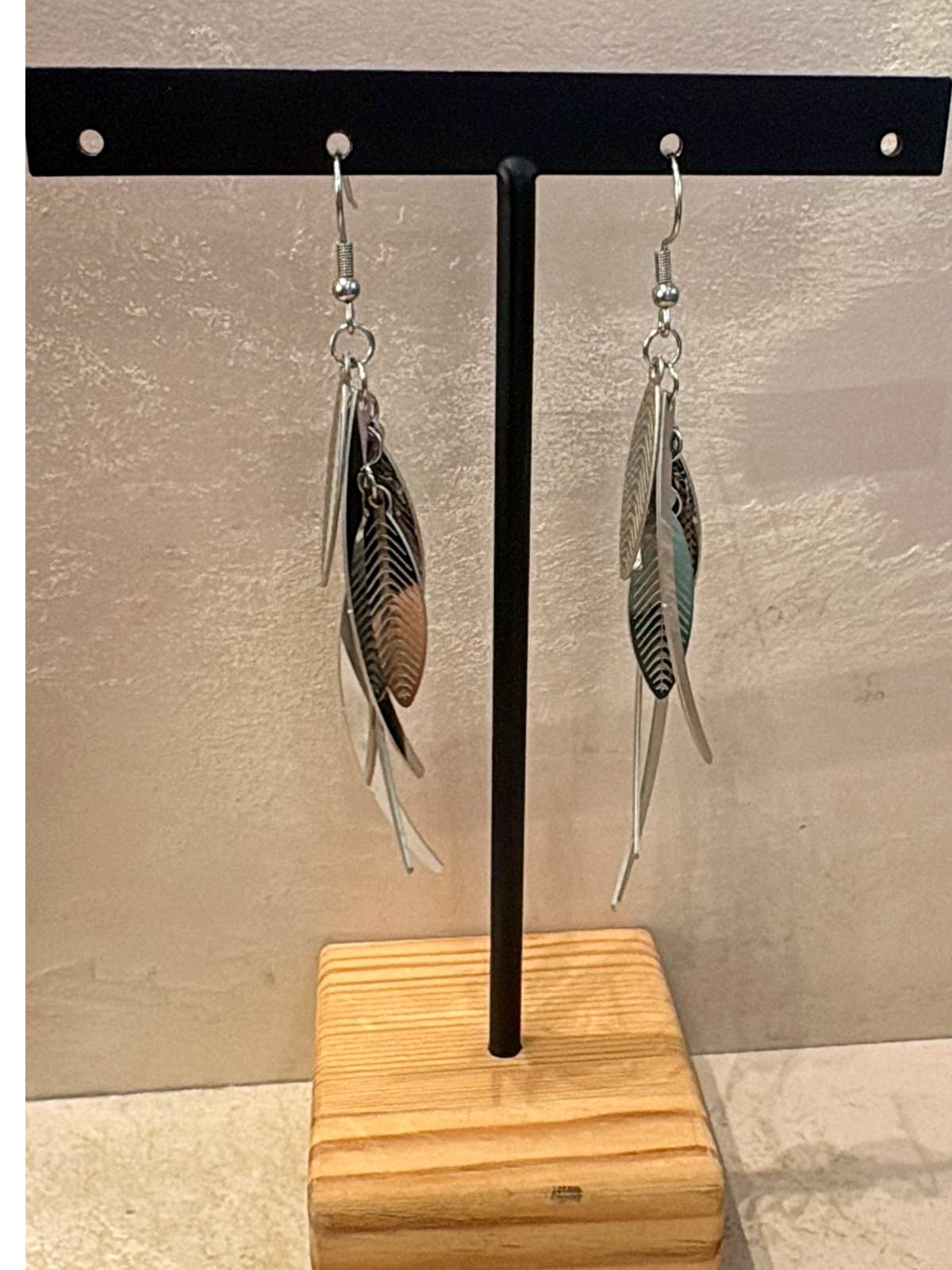 PLANT SILVER EARRINGS