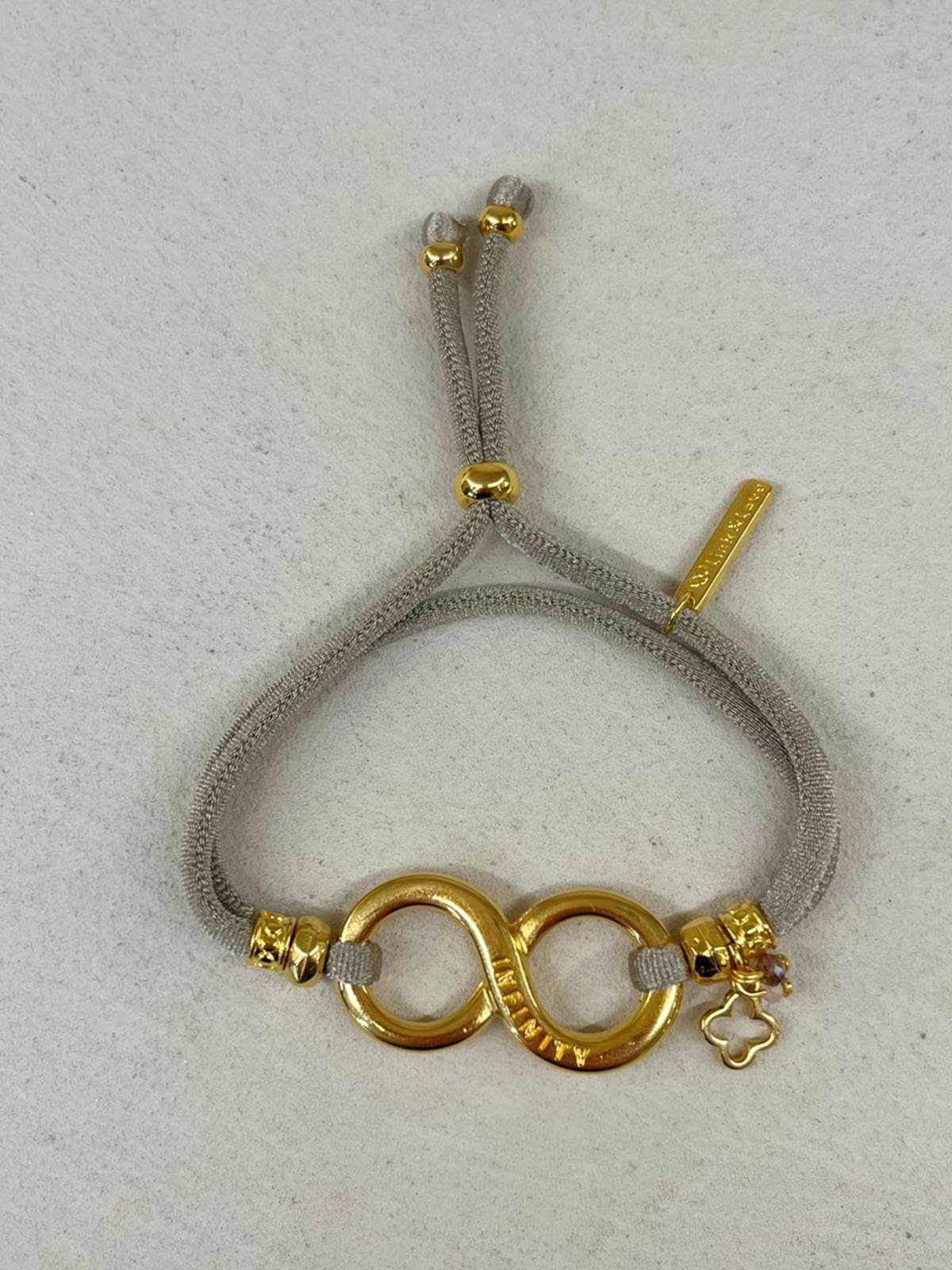 PULSERA INFINITO GRIS