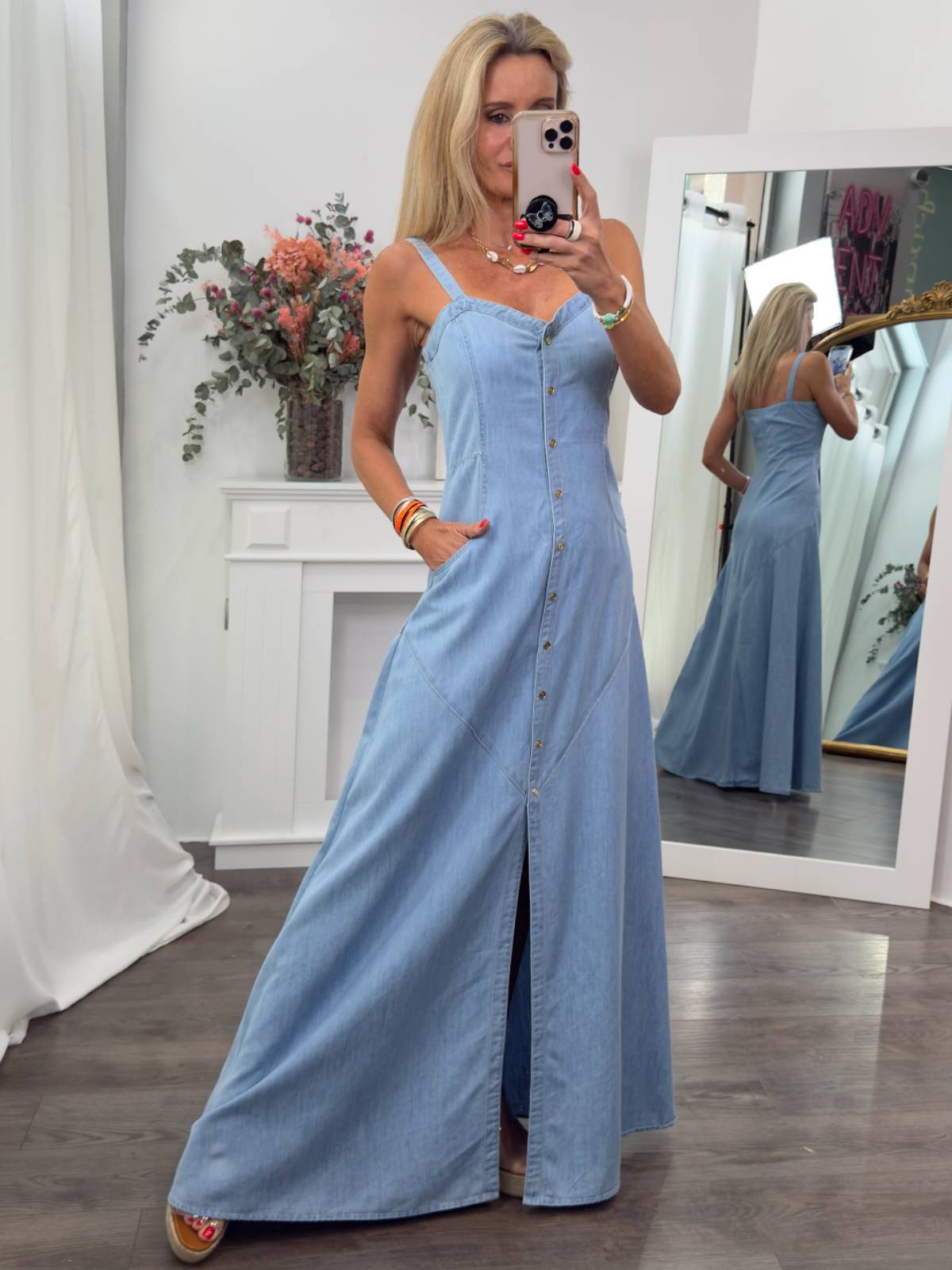 VESTIDO RASEI AZUL