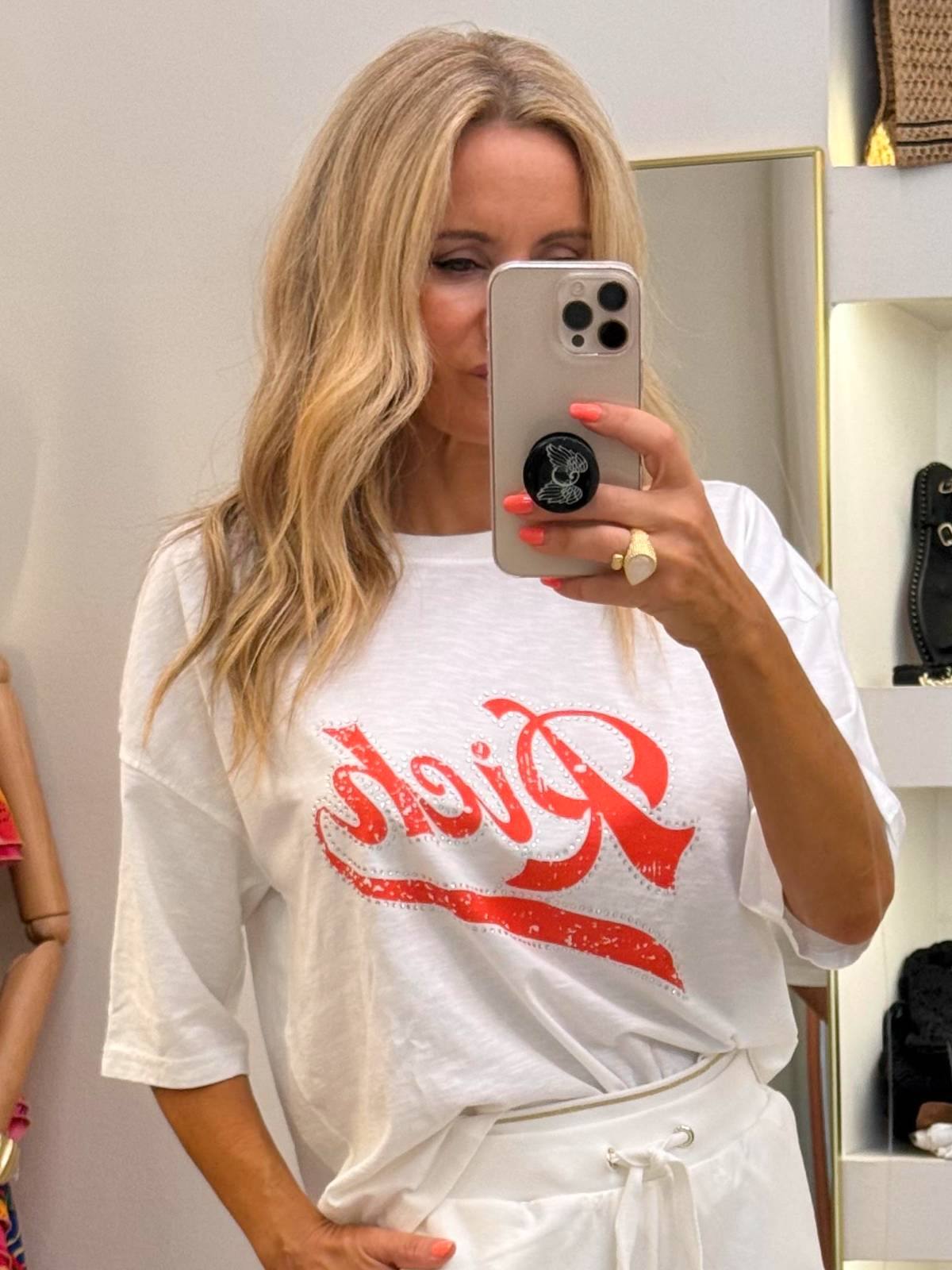 T-SHIRT BLANC RICHE