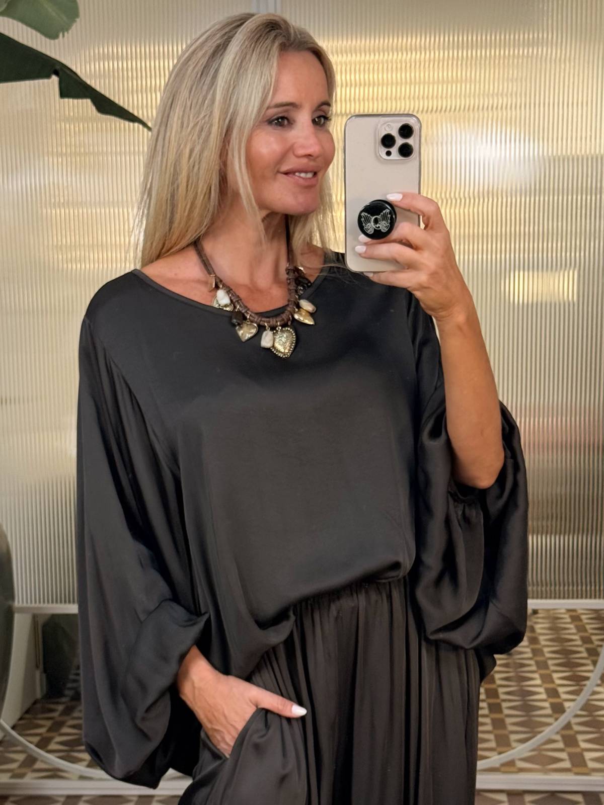 BLUSA ROSMAR MARRON