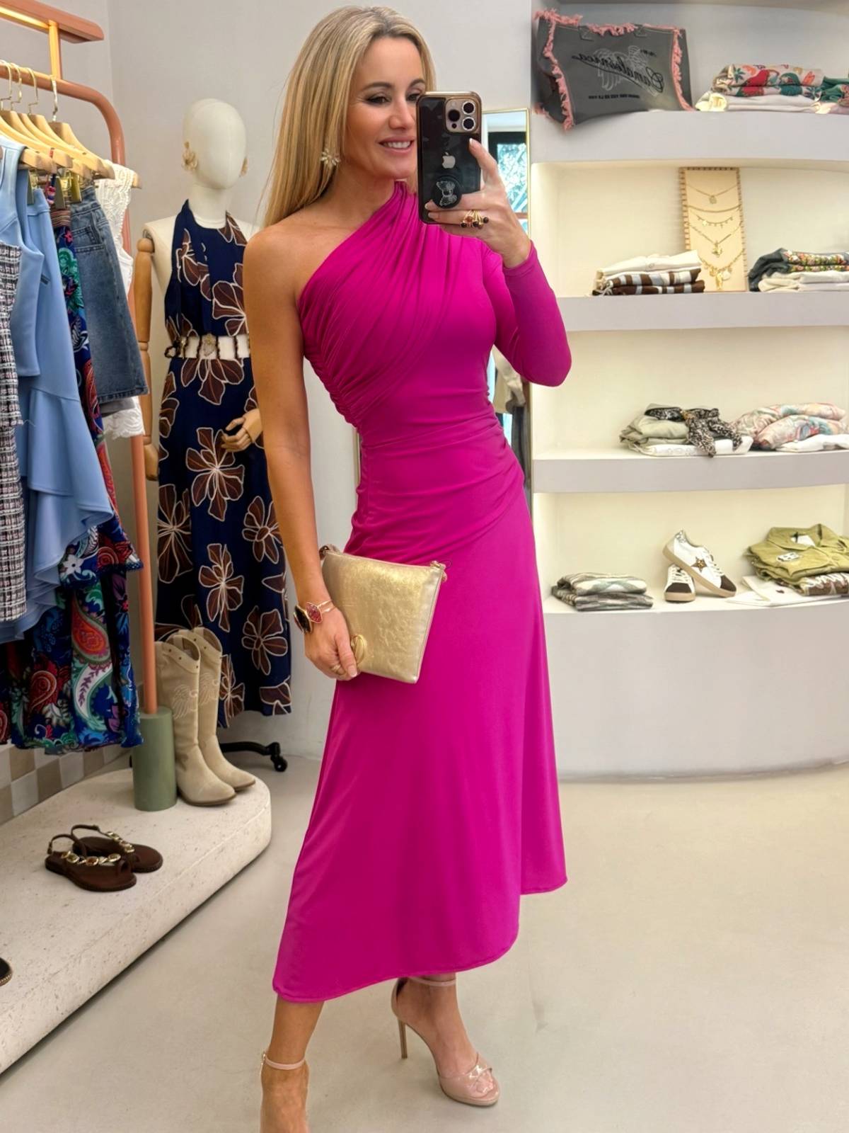 VESTIDO SAIMA FUCSIA