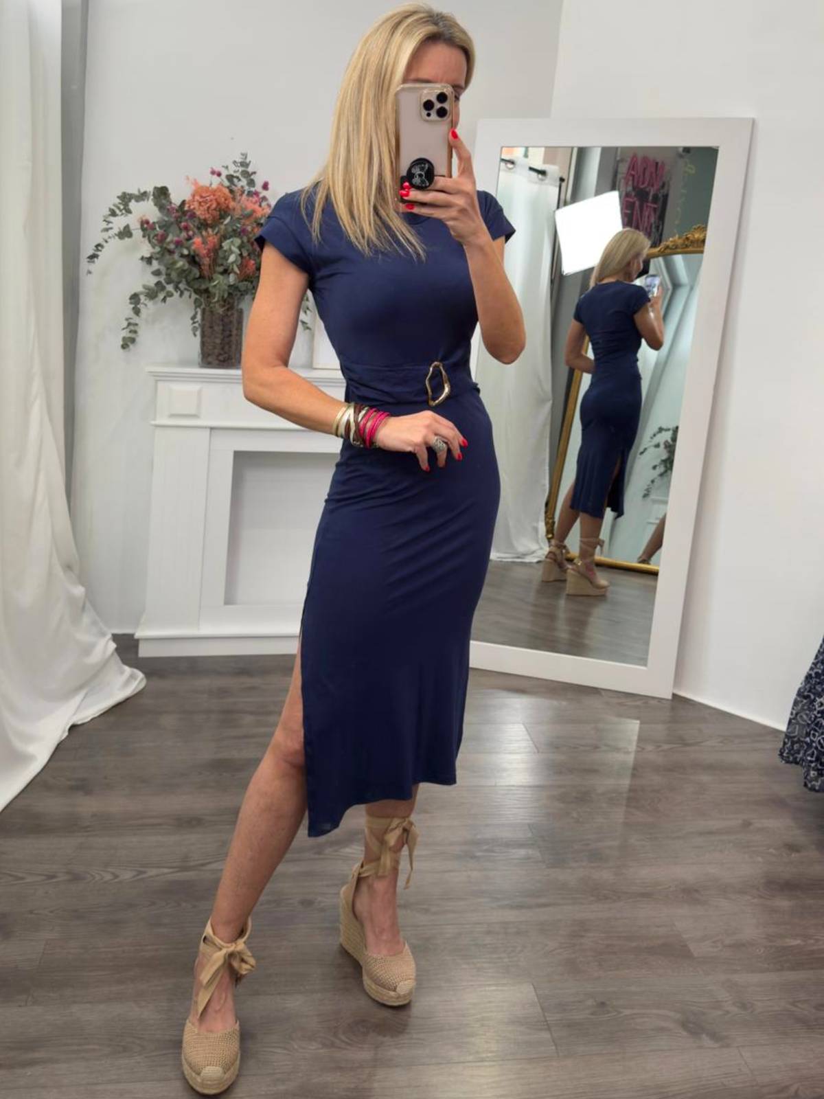 VESTIDO SAMIN MARINO