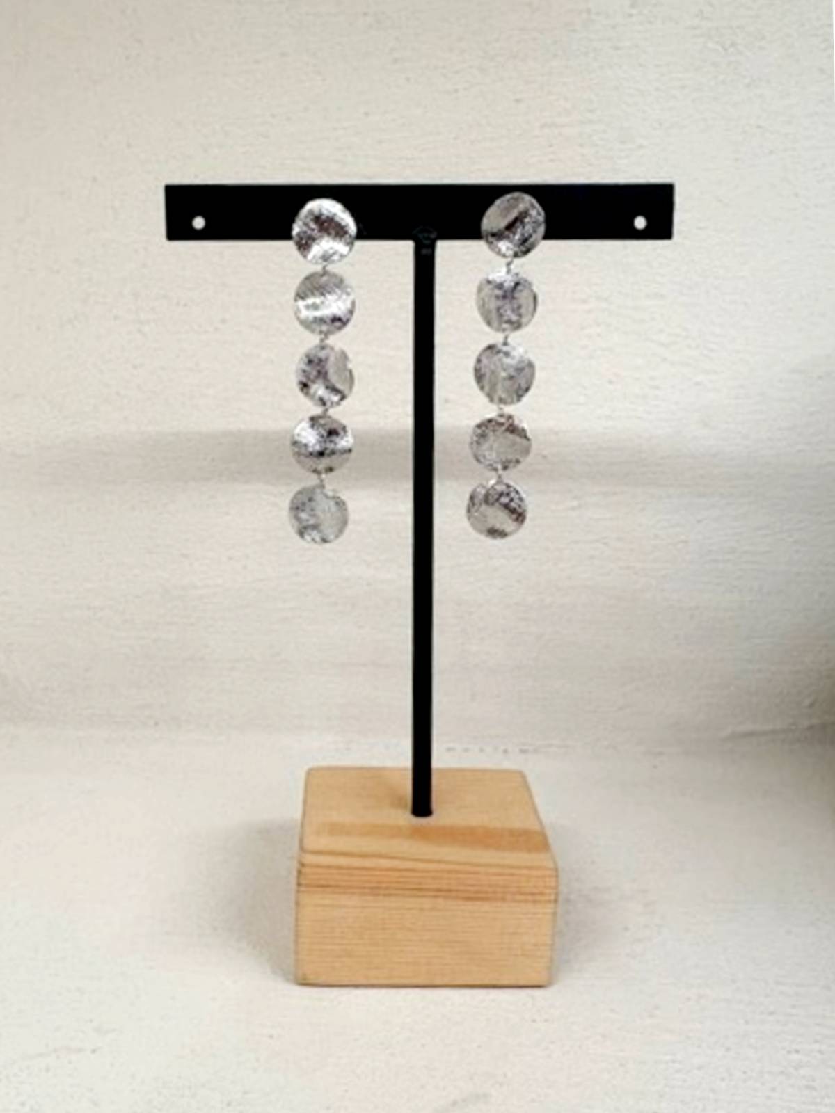 PENDIENTES STONE PLATA
