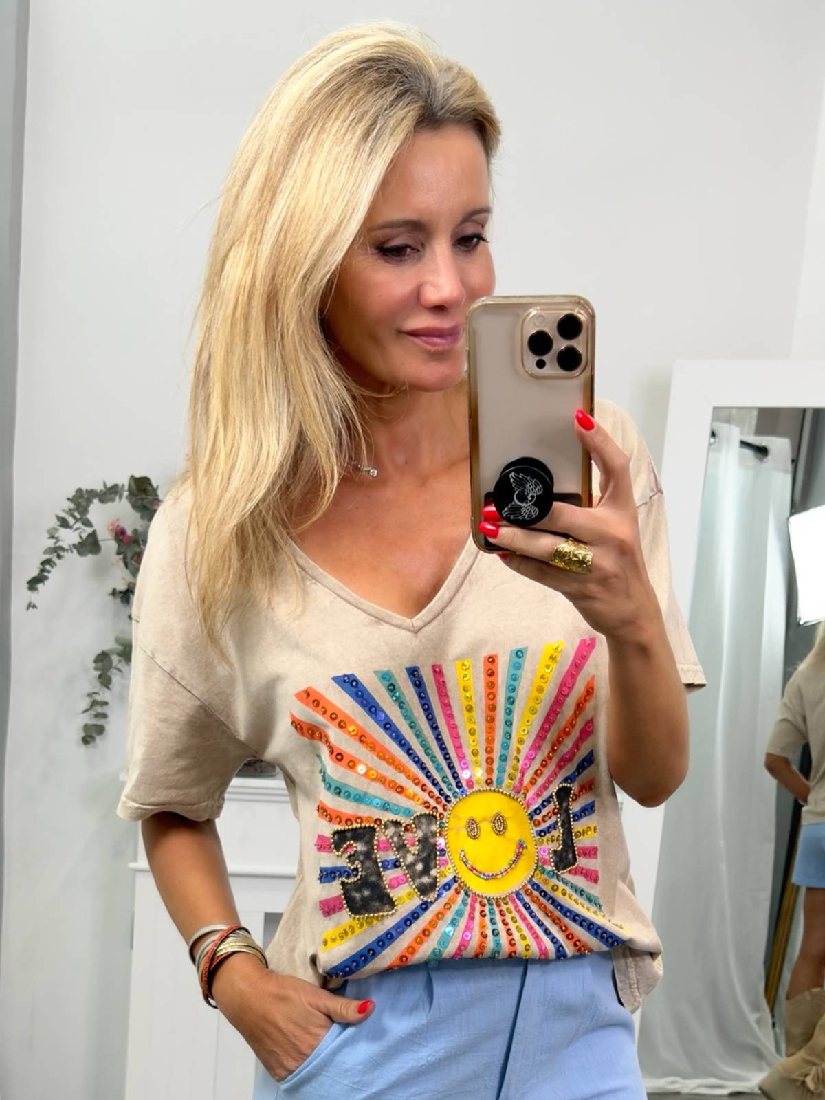 CAMISETA SUNLOVE BEIGE