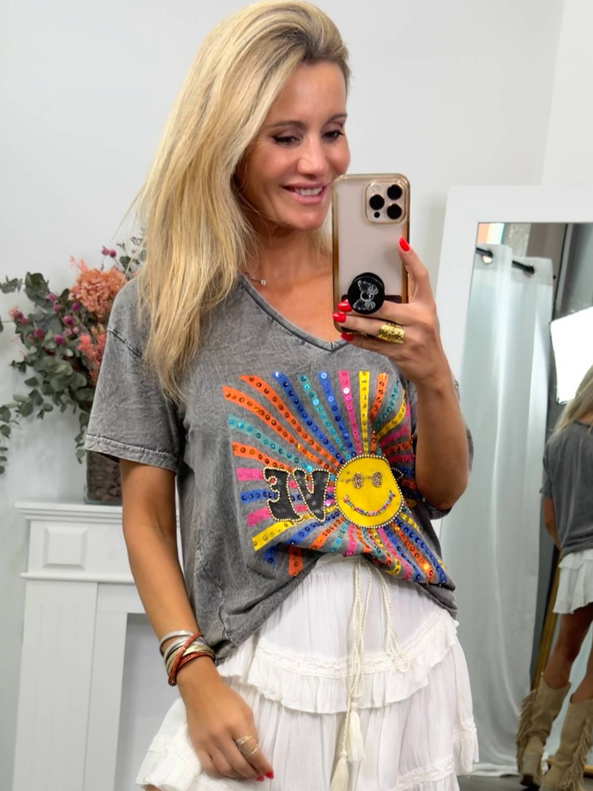 CAMISETA SUNLOVE GRIS