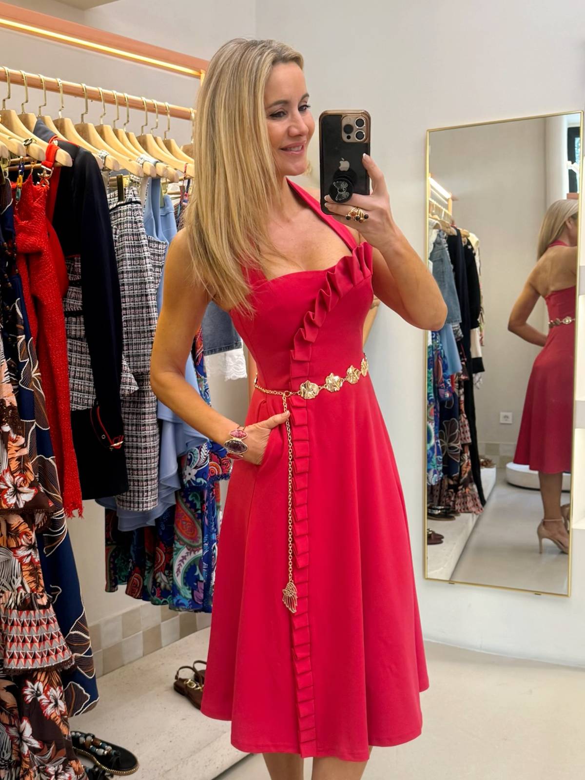 VESTIDO SANTOLINA MAGENTA