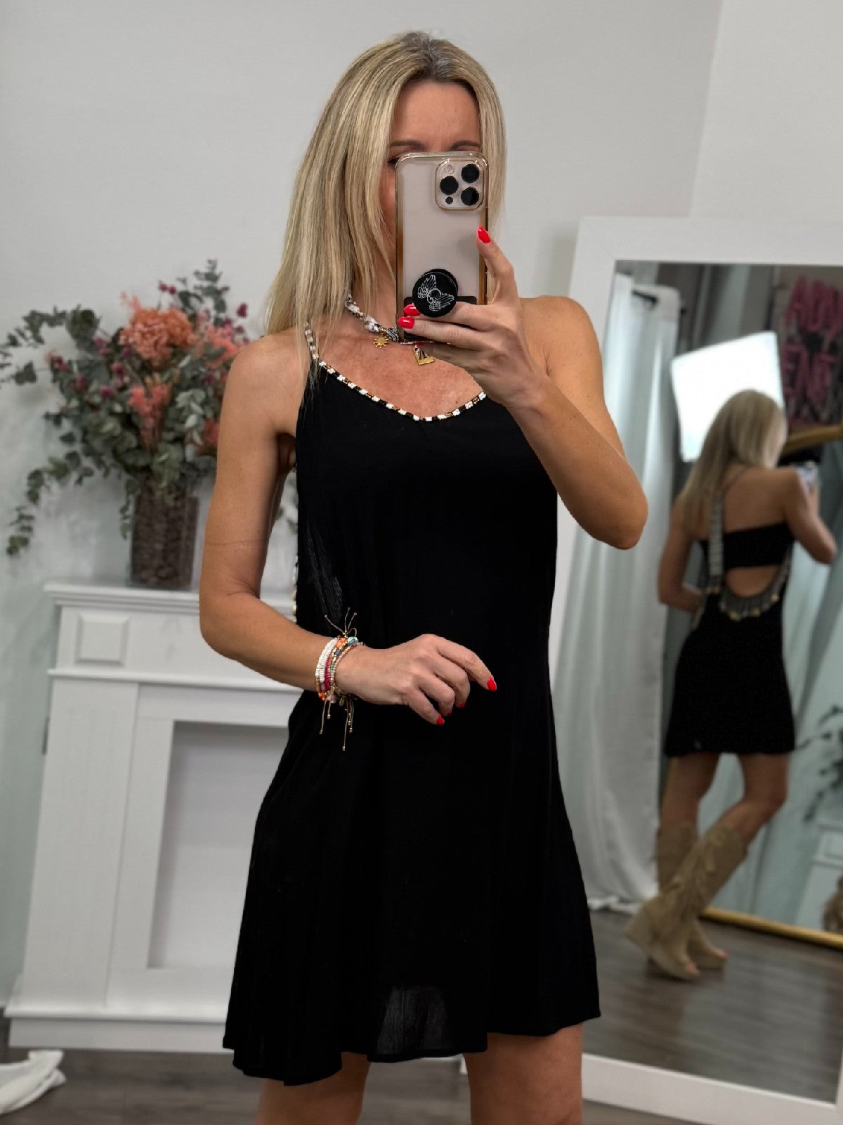 VESTIDO CORTO SENA NEGRO
