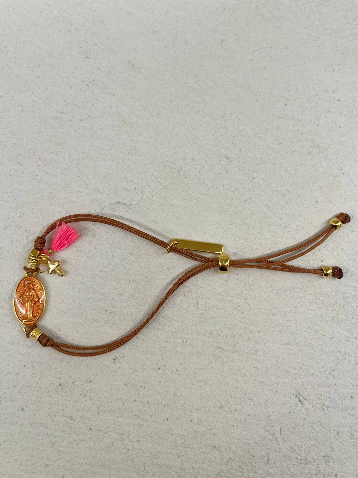 PULSERA VIRGEN CORAL