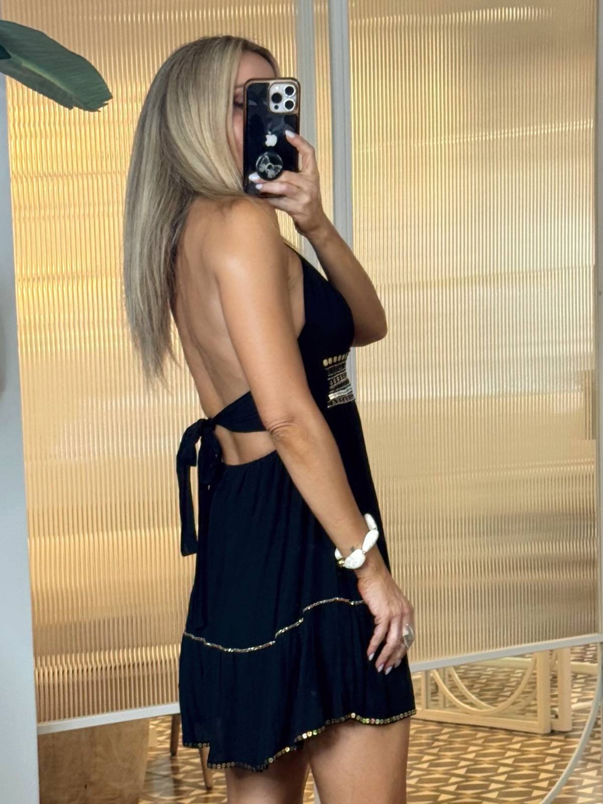 VESTIDO TIRAMISU CORTO