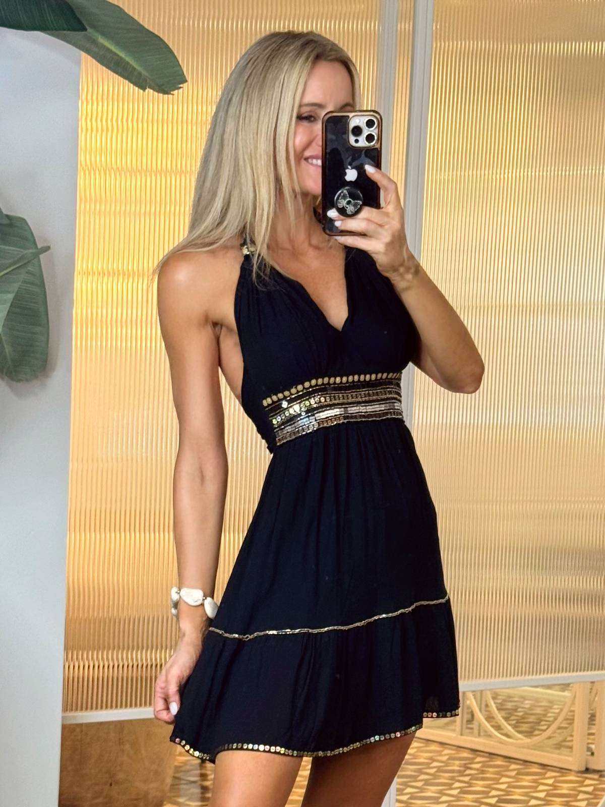 VESTIDO TIRAMISU CORTO
