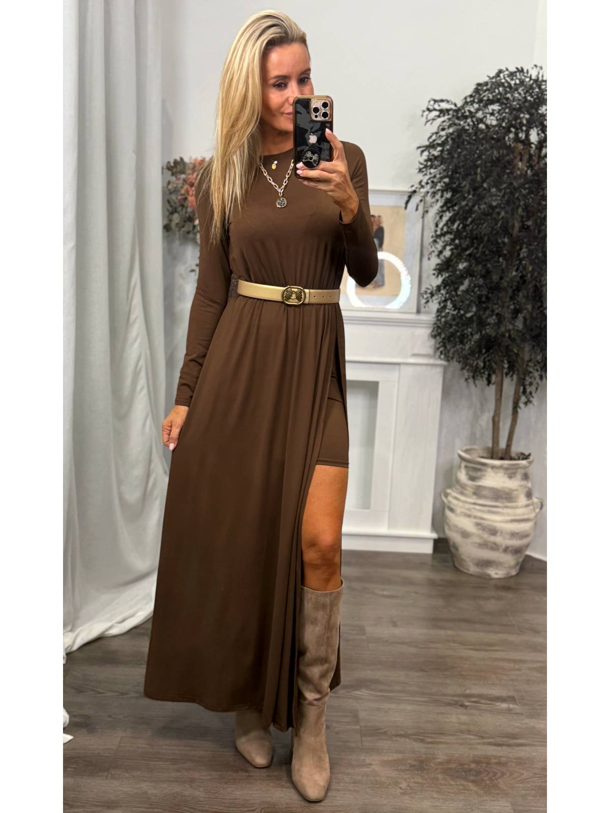 VESTIDO TONDER MARRON