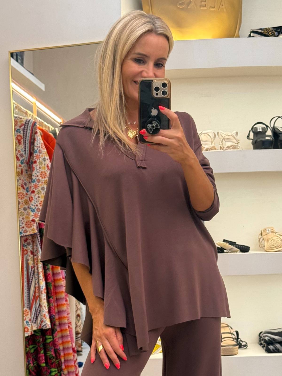 BLUSA SENS MARRON