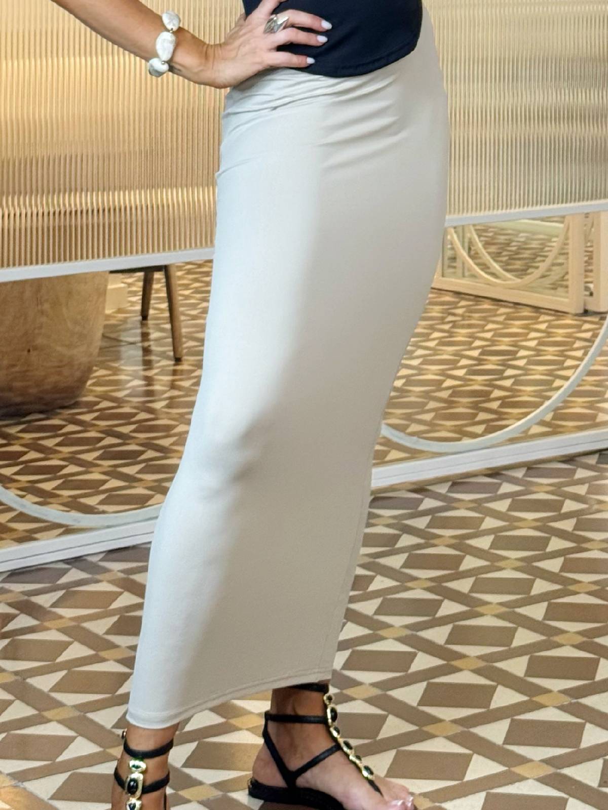 FALDA TREYUR BEIGE