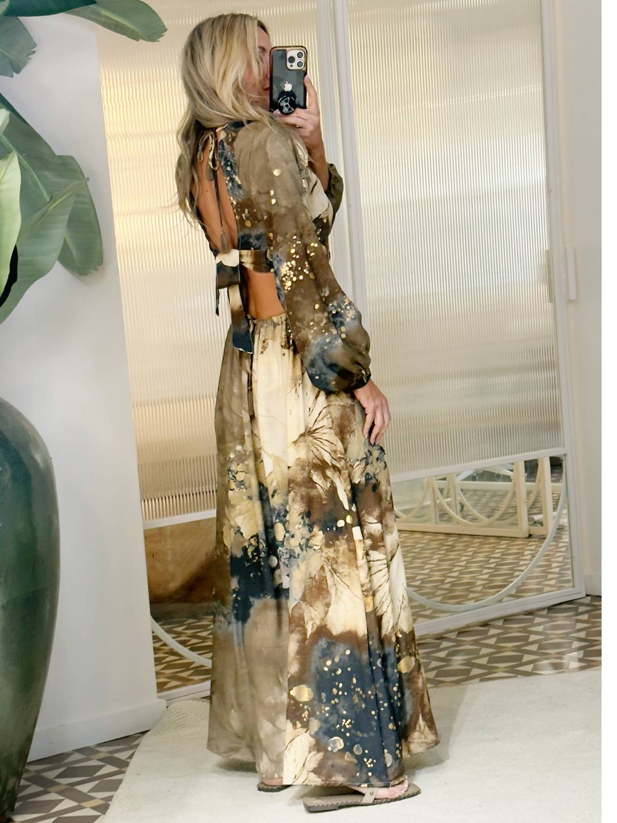 VESTIDO TRICOT MARRON
