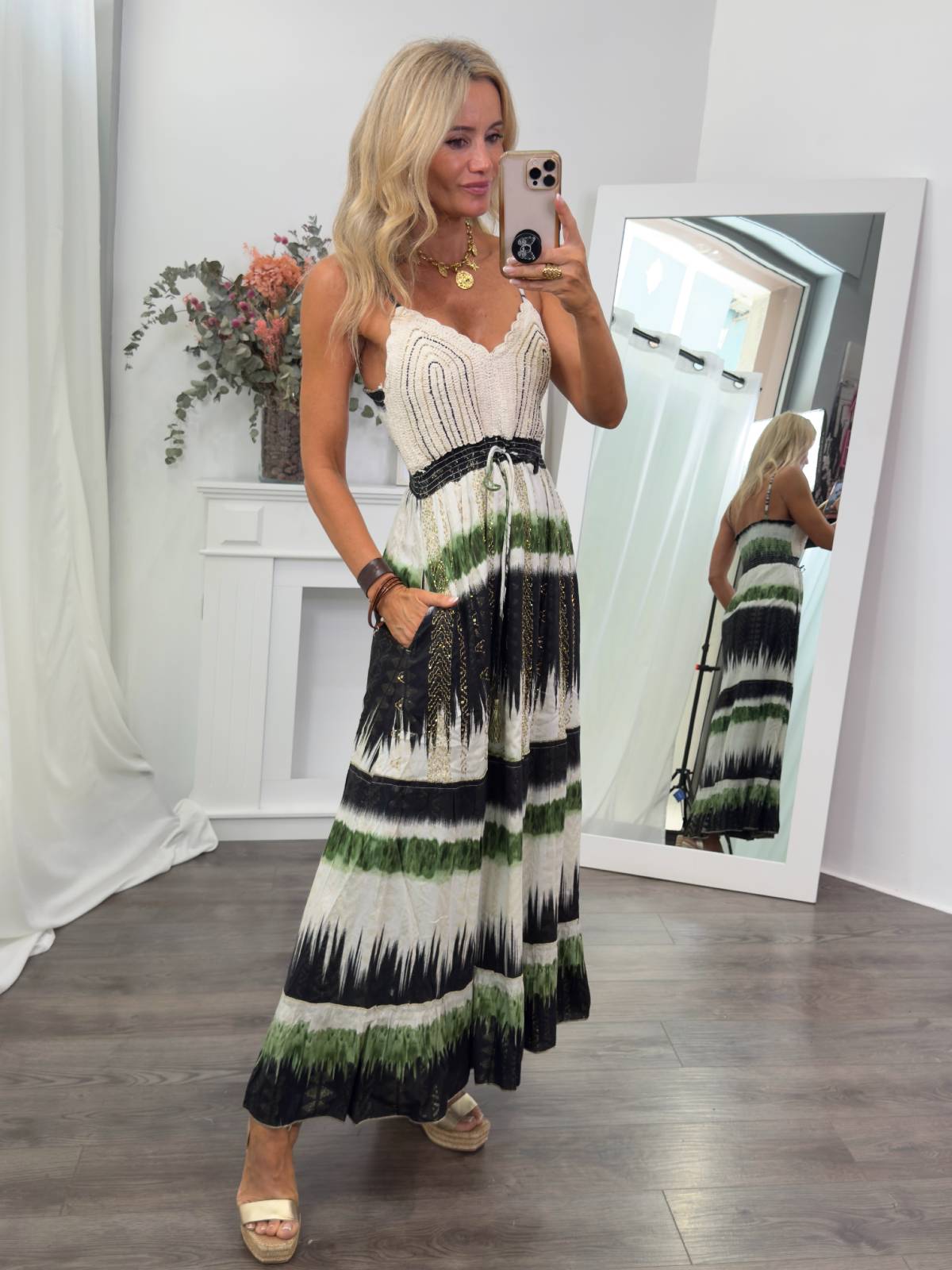 VESTIDO UDAYAN VERDE
