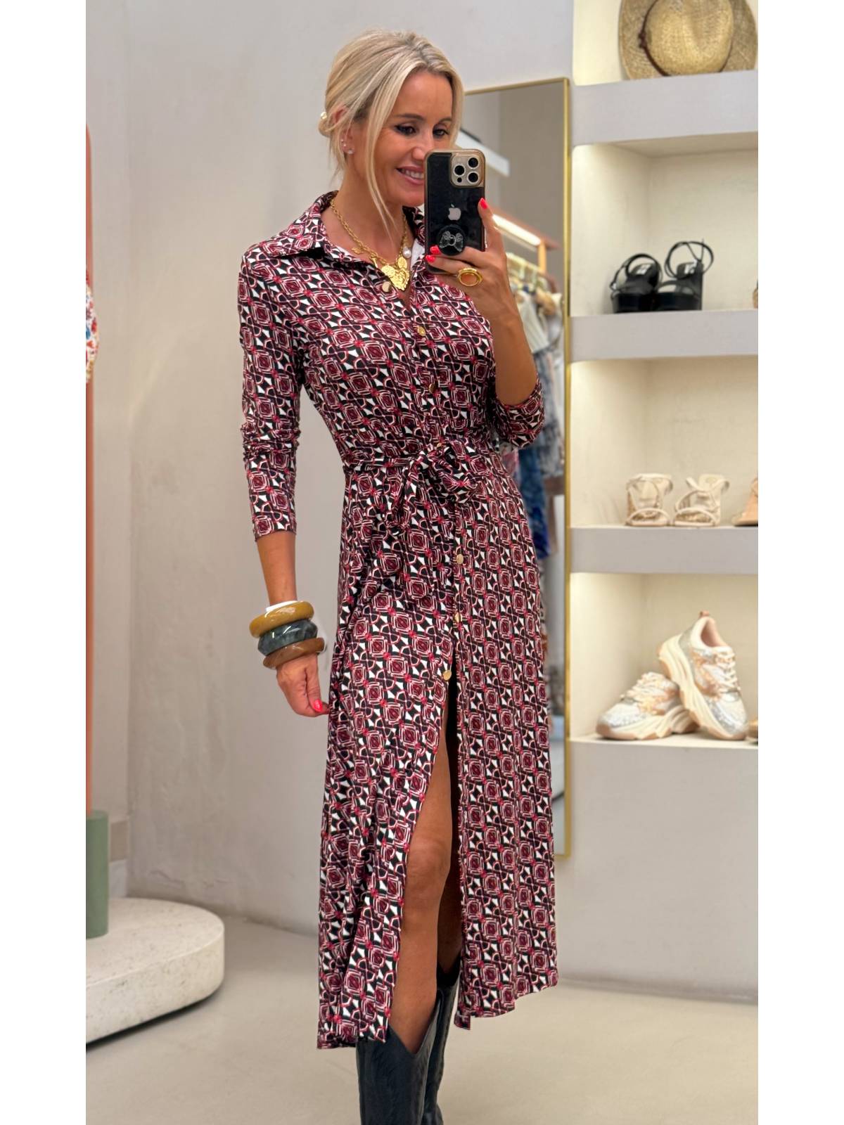 VESTIDO BORDEAUX