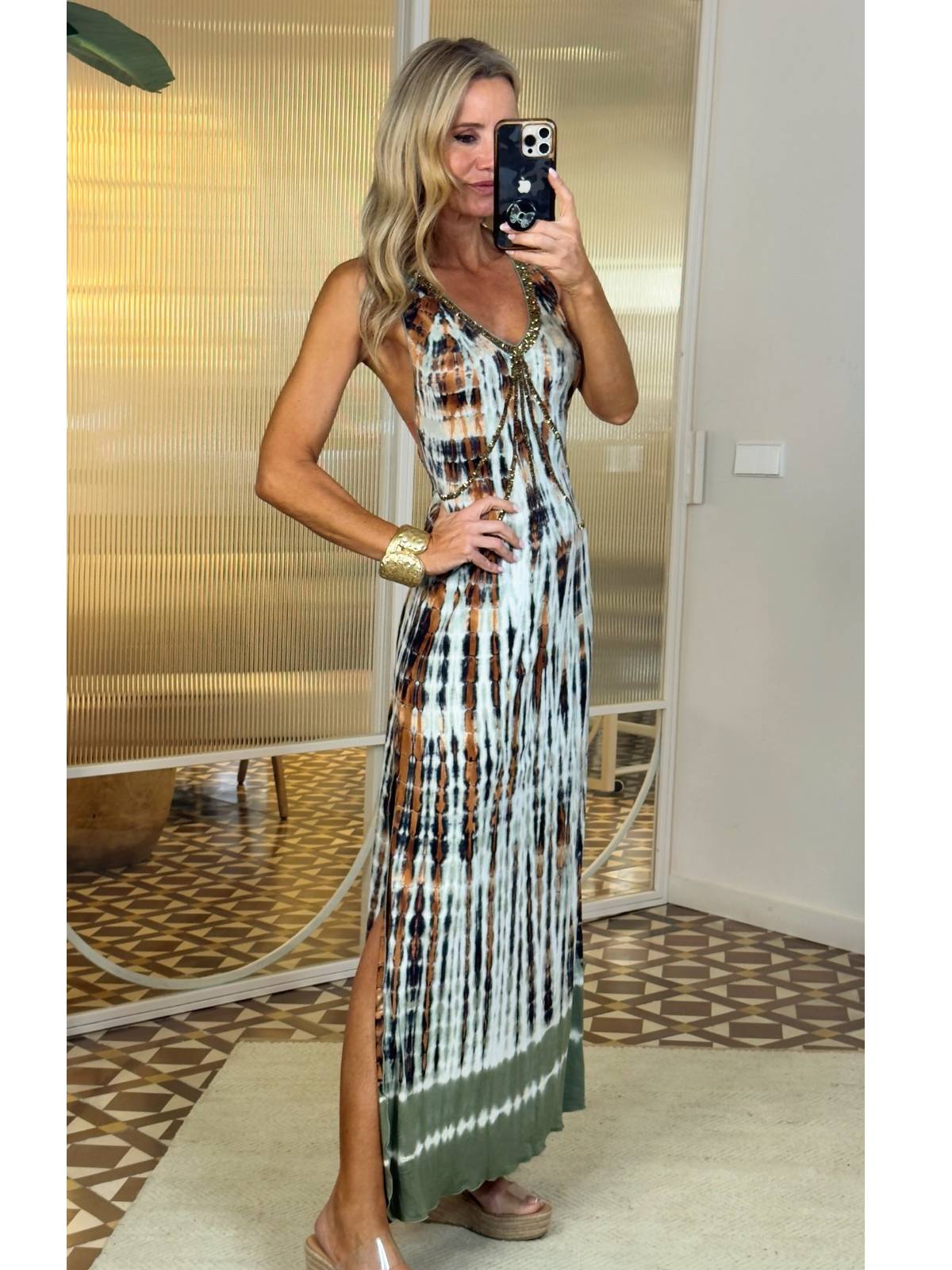 EUCALYPTUS TIE-DYE DRESS