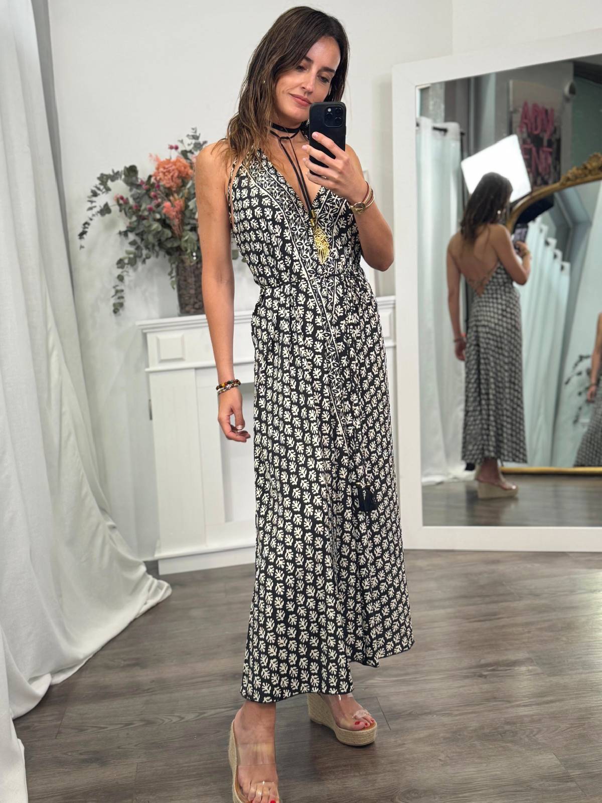 VESTIDO INDIAN NEGRO