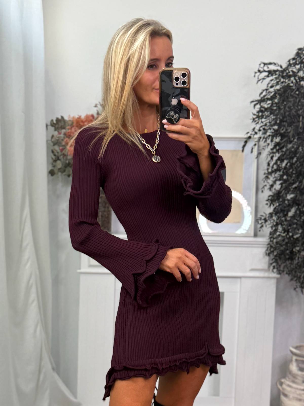 VESTIDO ORDERE BURDEOS