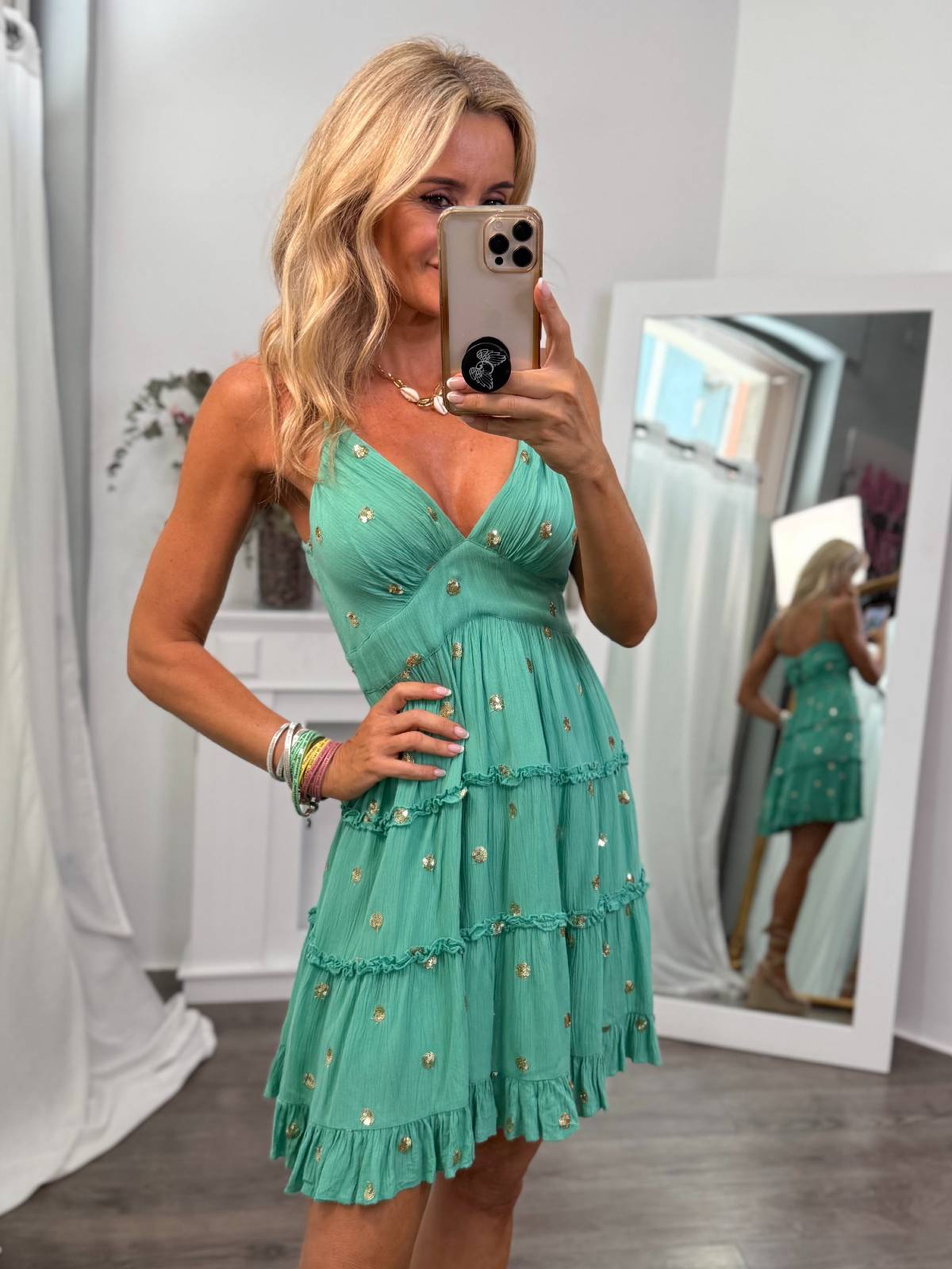 VESTIDO RITA TURQUESA