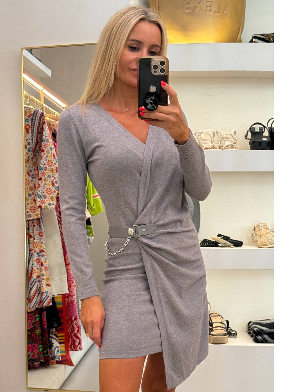 VESTIDO NONNA GRIS